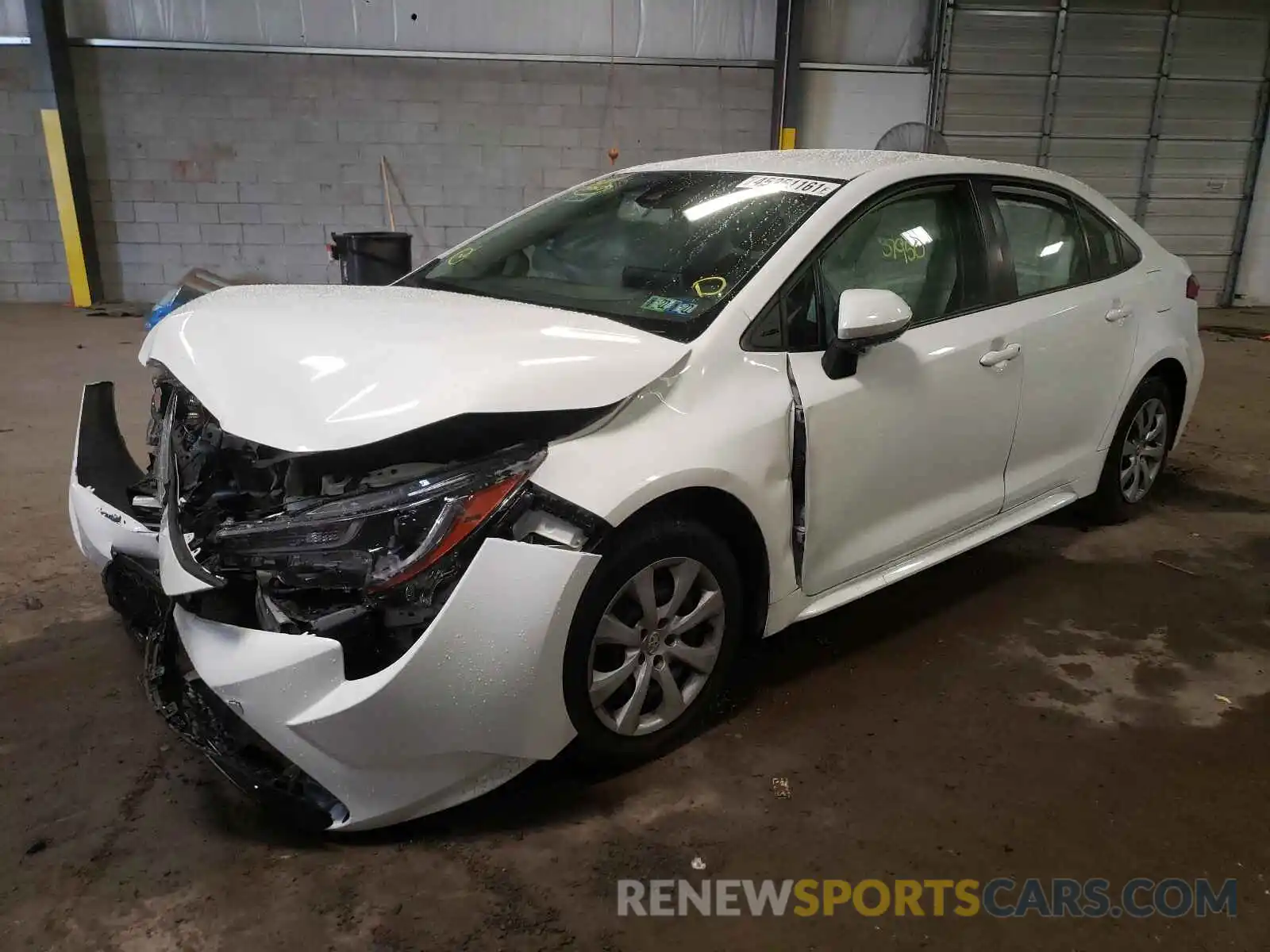 2 Photograph of a damaged car JTDEPRAE5LJ023675 TOYOTA COROLLA 2020