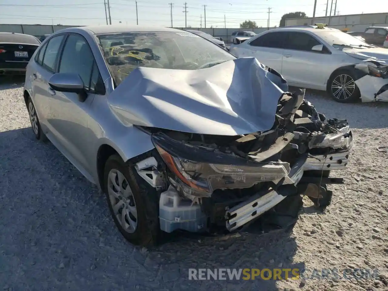 1 Photograph of a damaged car JTDEPRAE5LJ023773 TOYOTA COROLLA 2020