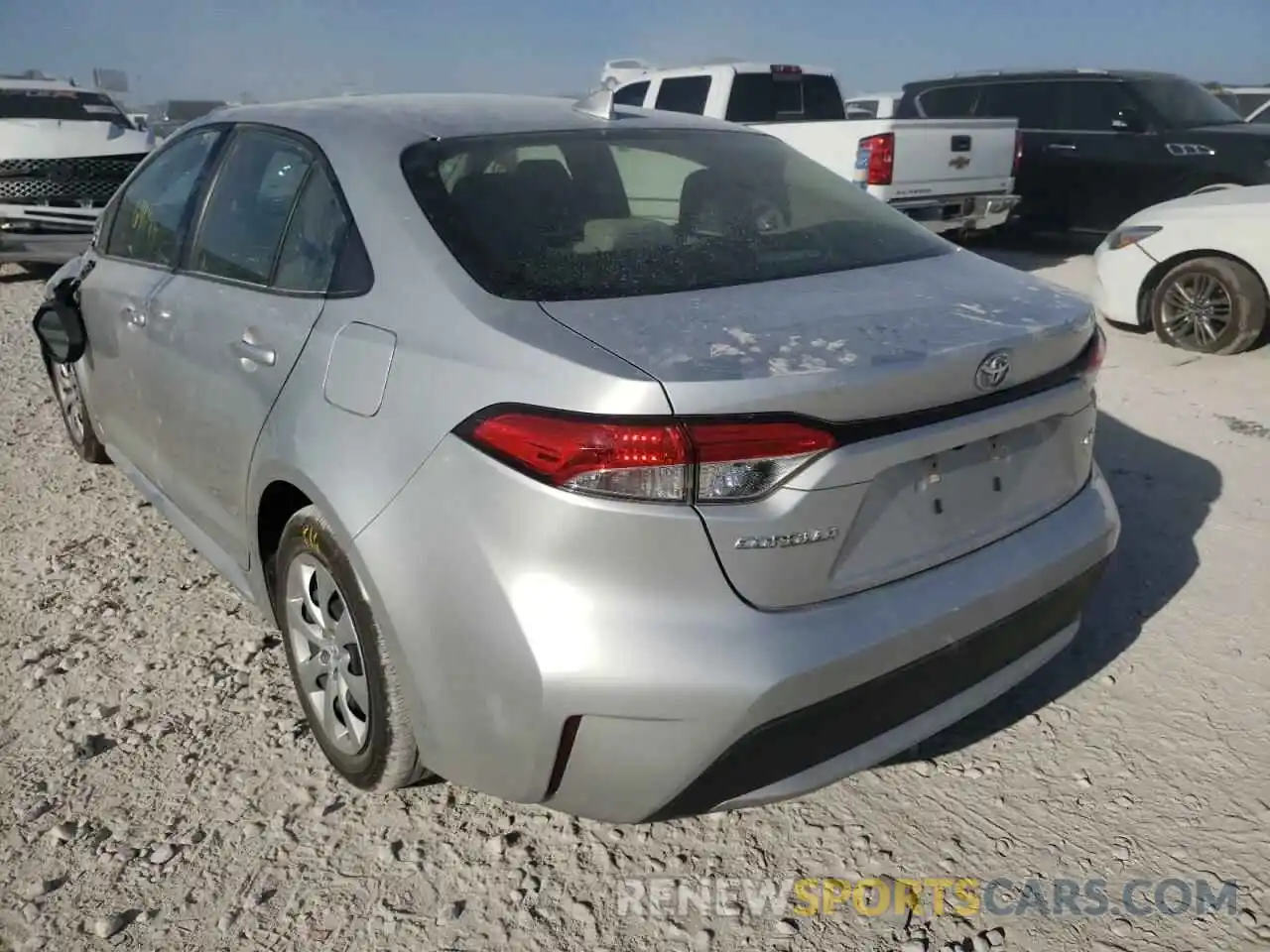 3 Photograph of a damaged car JTDEPRAE5LJ023773 TOYOTA COROLLA 2020