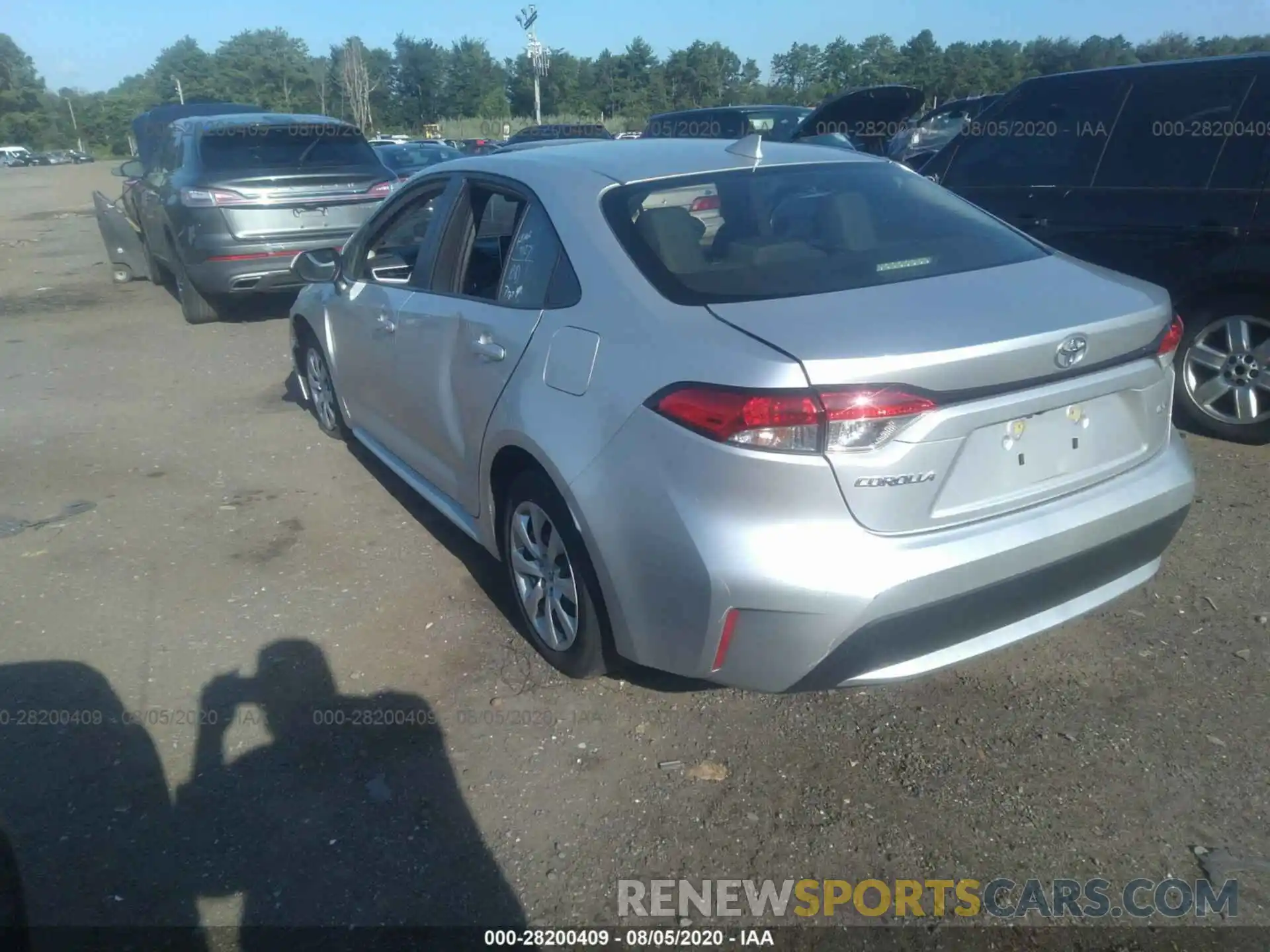 3 Photograph of a damaged car JTDEPRAE5LJ023806 TOYOTA COROLLA 2020