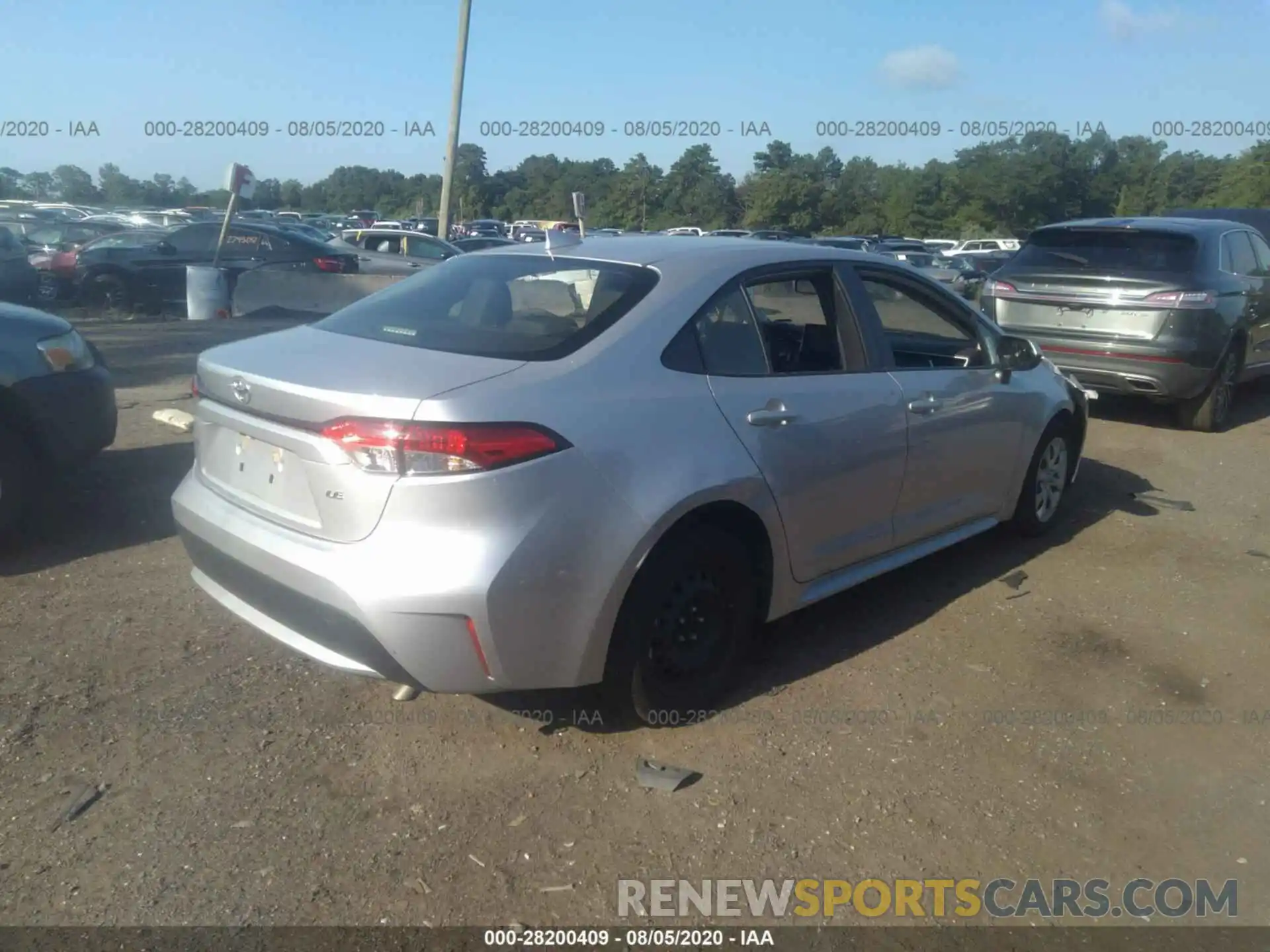 4 Photograph of a damaged car JTDEPRAE5LJ023806 TOYOTA COROLLA 2020