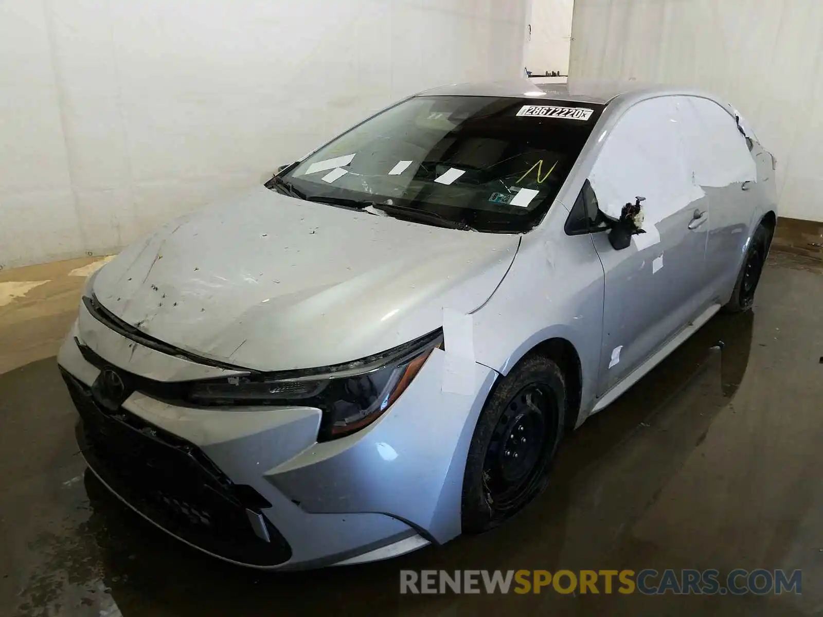 2 Photograph of a damaged car JTDEPRAE5LJ024227 TOYOTA COROLLA 2020