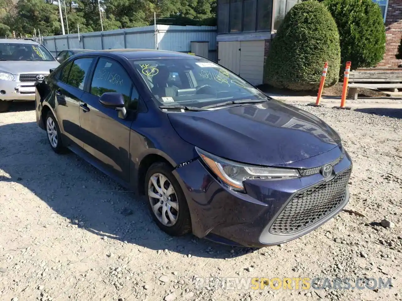 1 Photograph of a damaged car JTDEPRAE5LJ024504 TOYOTA COROLLA 2020