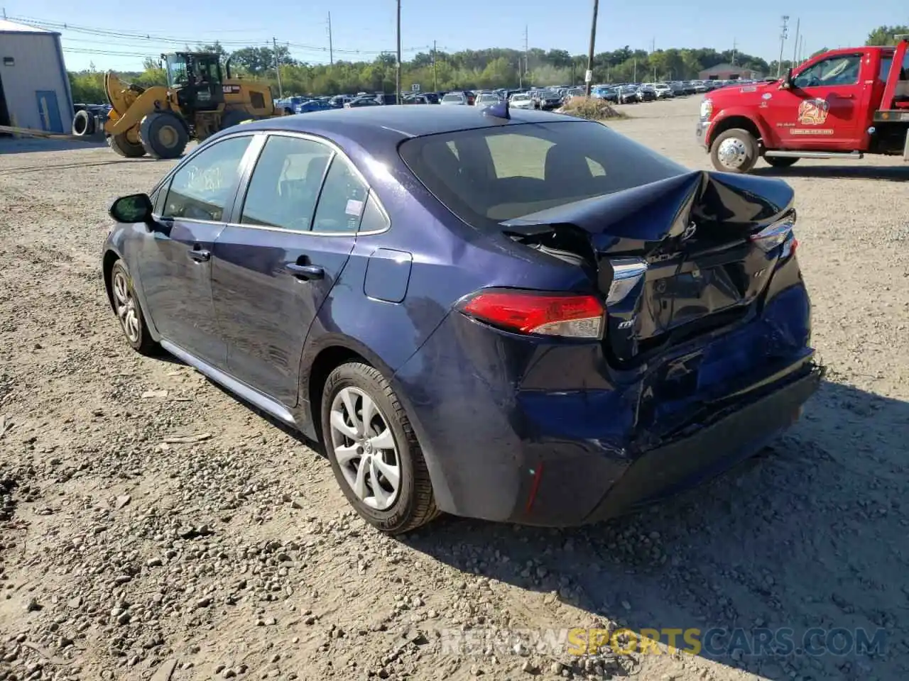 3 Photograph of a damaged car JTDEPRAE5LJ024504 TOYOTA COROLLA 2020