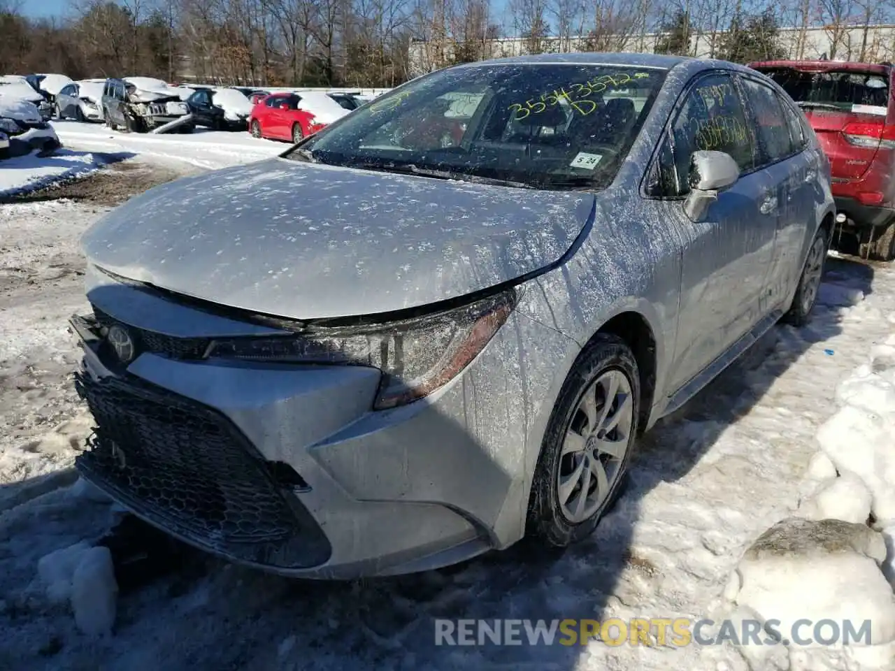 2 Photograph of a damaged car JTDEPRAE5LJ024745 TOYOTA COROLLA 2020