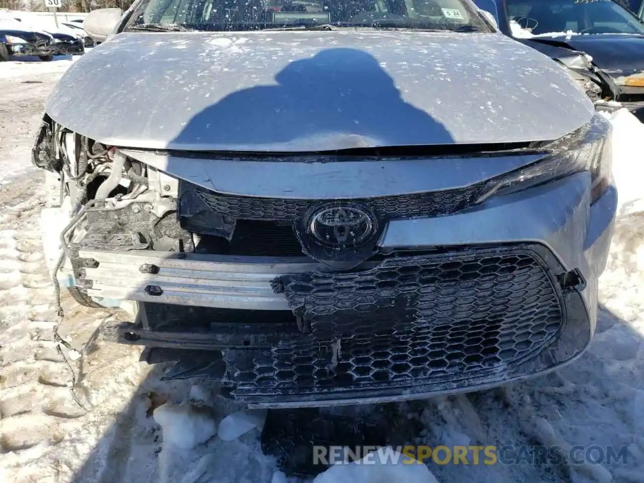 9 Photograph of a damaged car JTDEPRAE5LJ024745 TOYOTA COROLLA 2020