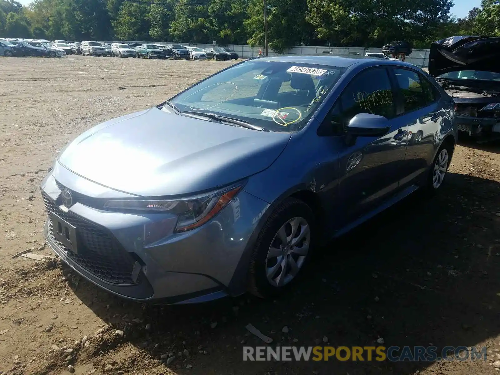 2 Photograph of a damaged car JTDEPRAE5LJ024762 TOYOTA COROLLA 2020