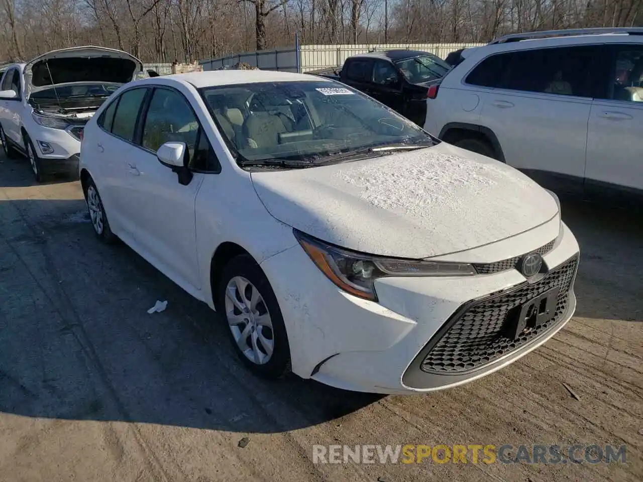 1 Photograph of a damaged car JTDEPRAE5LJ024860 TOYOTA COROLLA 2020