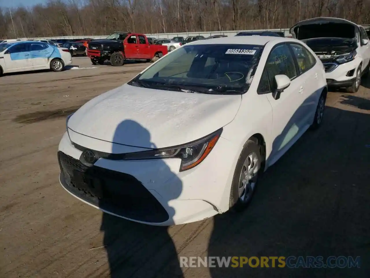 2 Photograph of a damaged car JTDEPRAE5LJ024860 TOYOTA COROLLA 2020