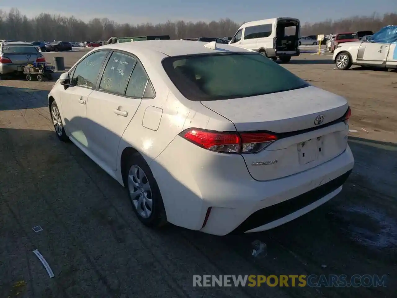 3 Photograph of a damaged car JTDEPRAE5LJ024860 TOYOTA COROLLA 2020