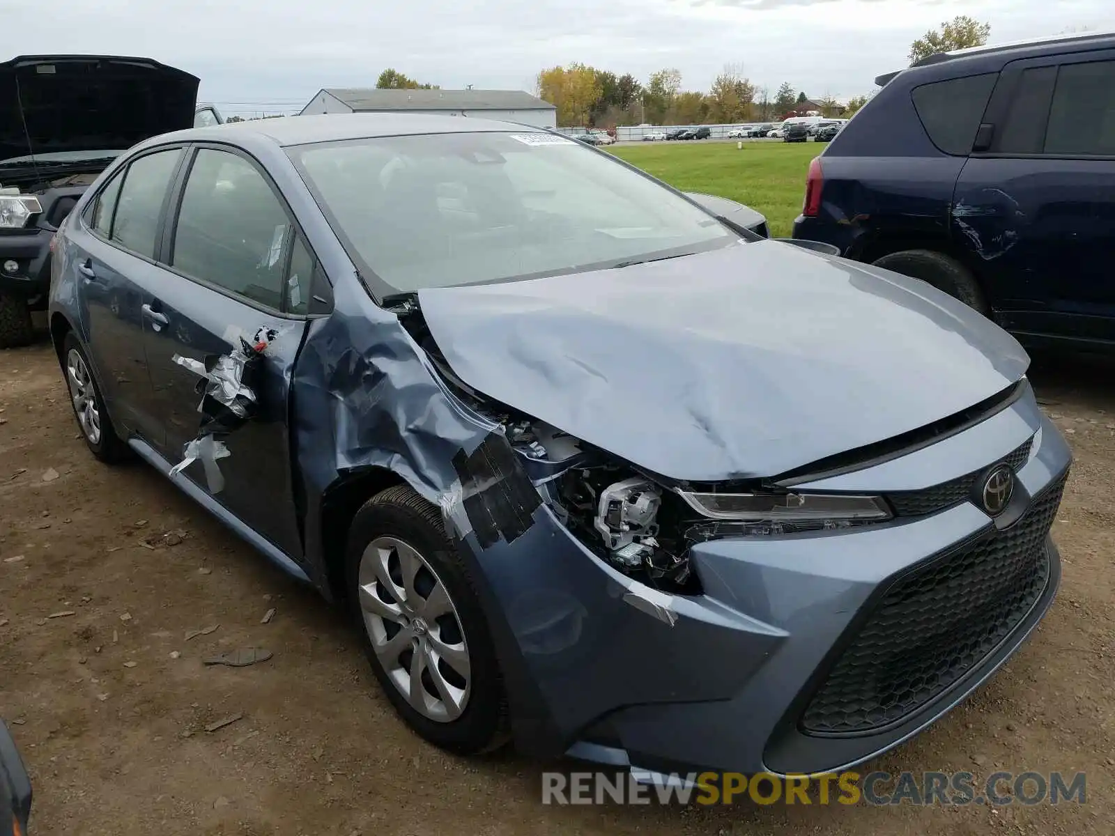 1 Photograph of a damaged car JTDEPRAE5LJ025085 TOYOTA COROLLA 2020