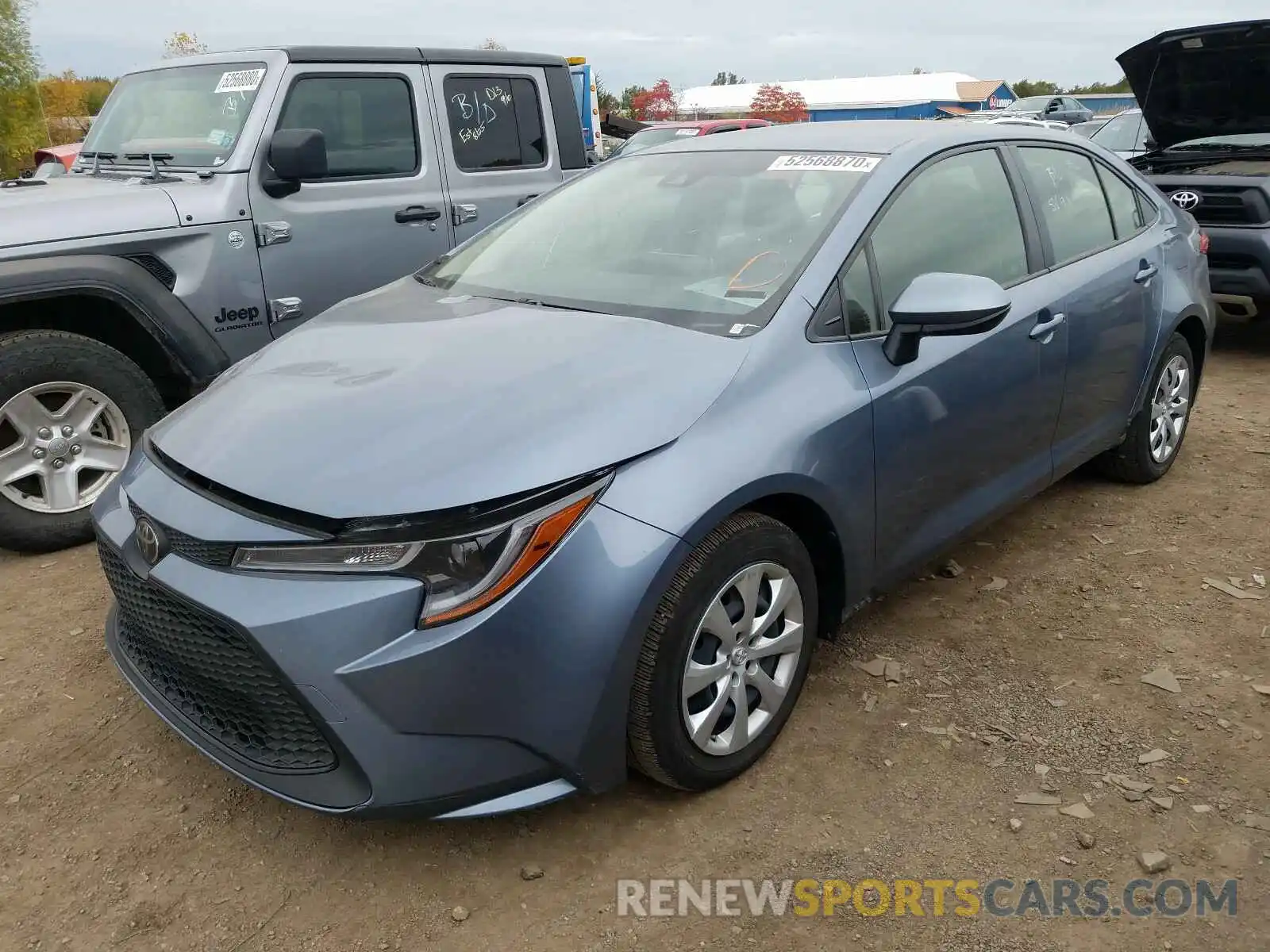 2 Photograph of a damaged car JTDEPRAE5LJ025085 TOYOTA COROLLA 2020