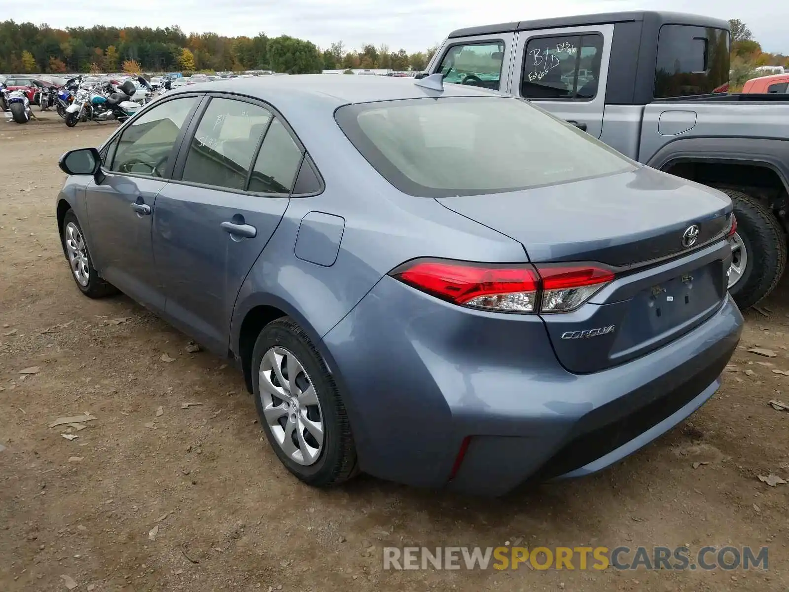 3 Photograph of a damaged car JTDEPRAE5LJ025085 TOYOTA COROLLA 2020