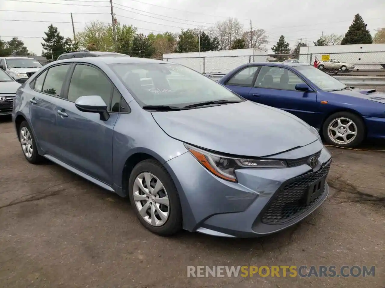 1 Photograph of a damaged car JTDEPRAE5LJ025104 TOYOTA COROLLA 2020