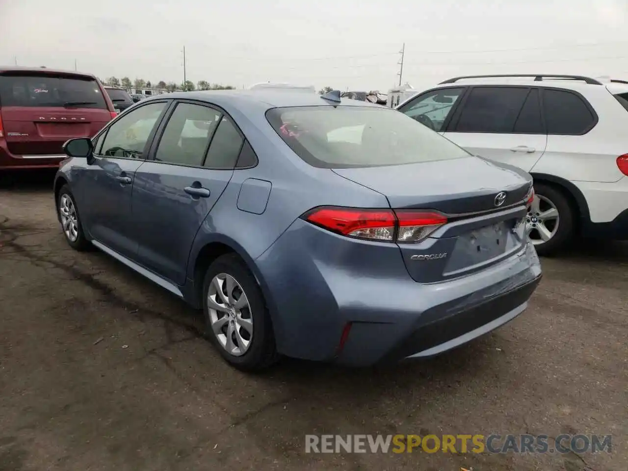 3 Photograph of a damaged car JTDEPRAE5LJ025104 TOYOTA COROLLA 2020