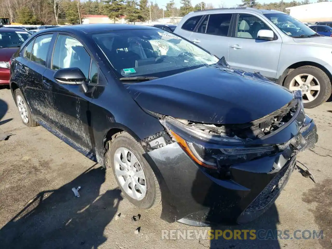 1 Photograph of a damaged car JTDEPRAE5LJ025247 TOYOTA COROLLA 2020