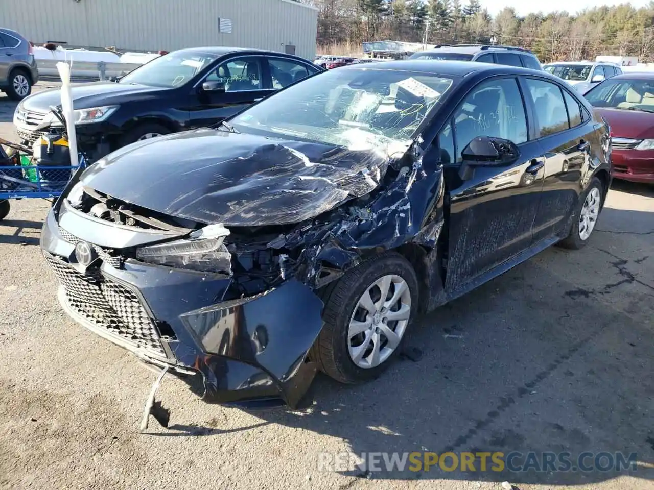 2 Photograph of a damaged car JTDEPRAE5LJ025247 TOYOTA COROLLA 2020