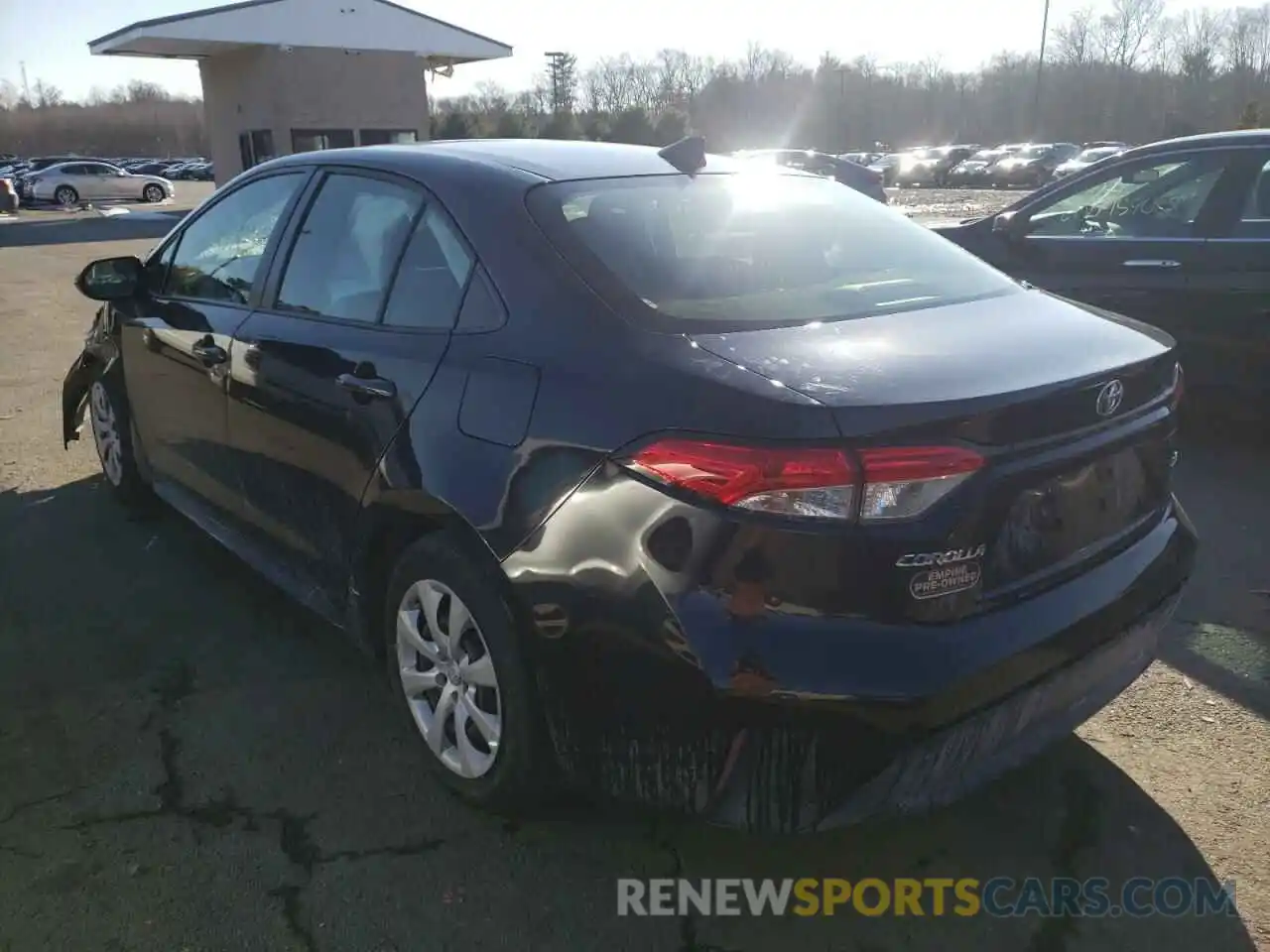 3 Photograph of a damaged car JTDEPRAE5LJ025247 TOYOTA COROLLA 2020