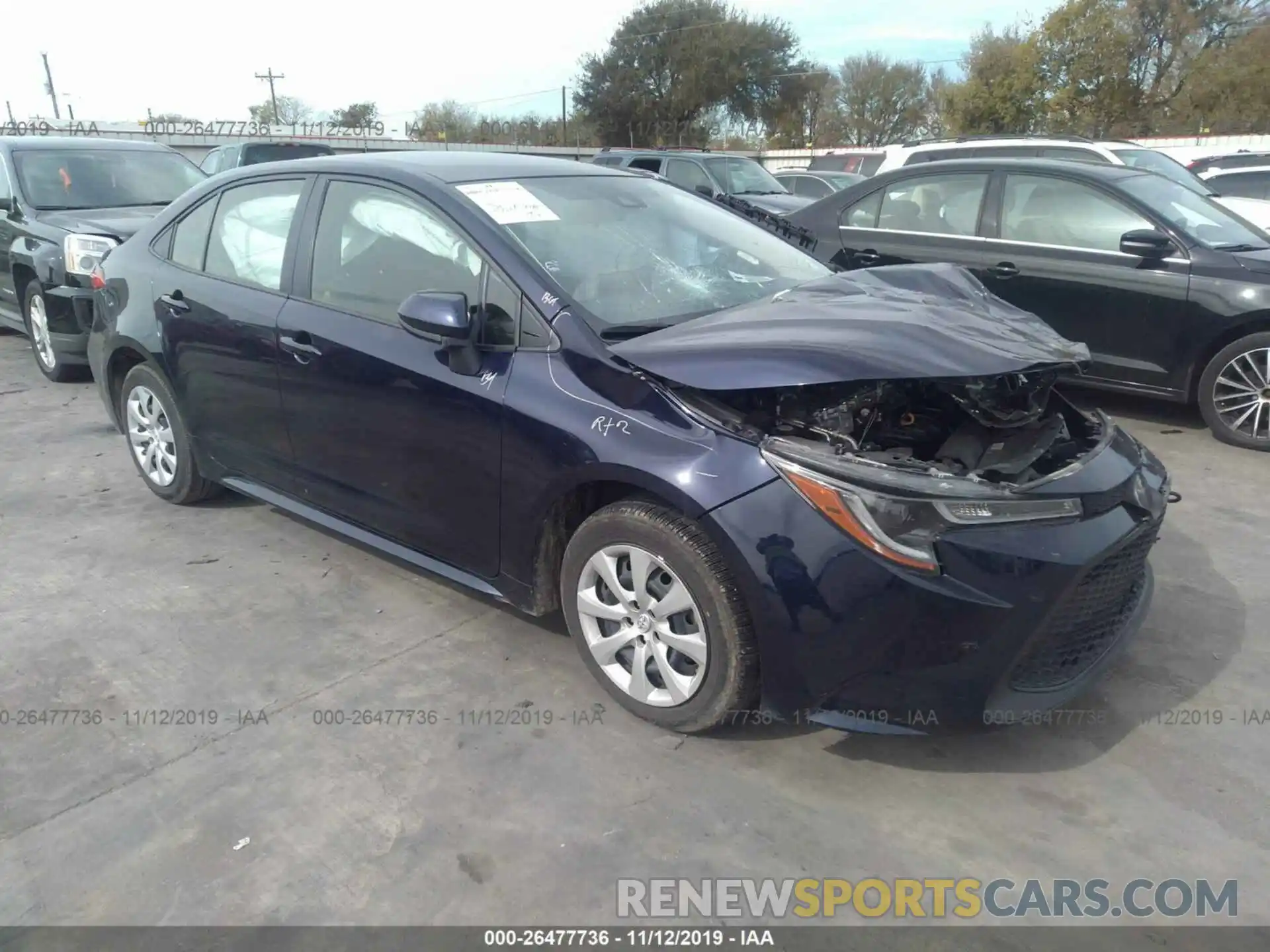 1 Photograph of a damaged car JTDEPRAE5LJ025409 TOYOTA COROLLA 2020