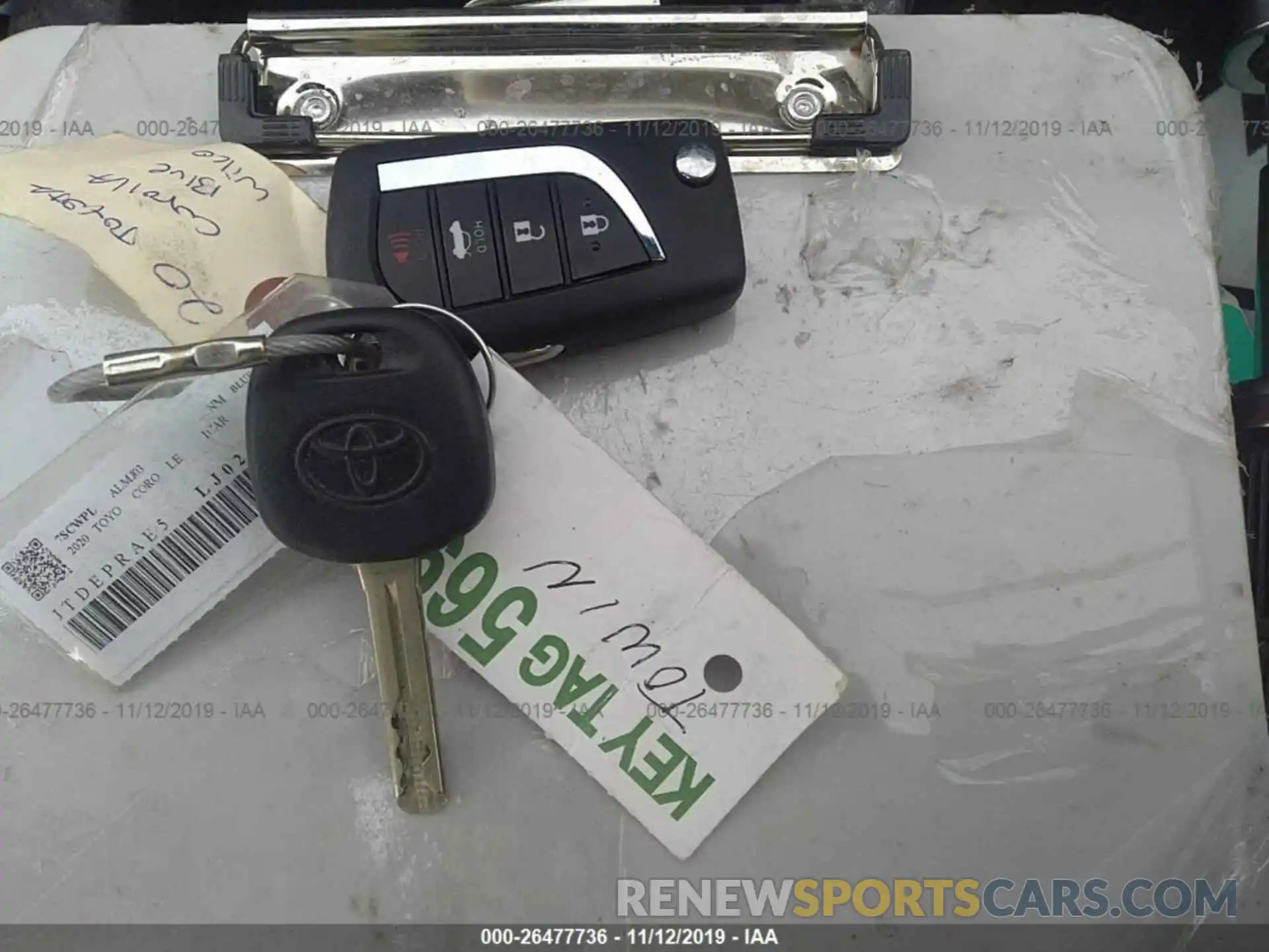 11 Photograph of a damaged car JTDEPRAE5LJ025409 TOYOTA COROLLA 2020