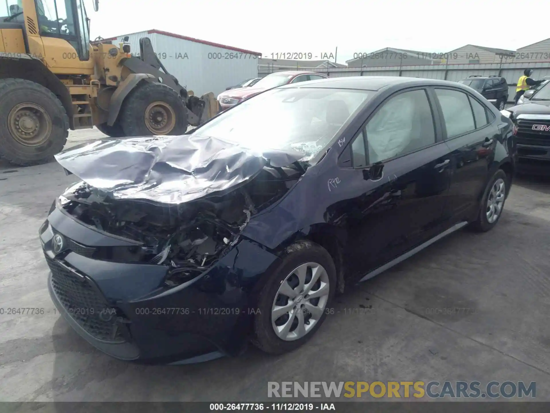 2 Photograph of a damaged car JTDEPRAE5LJ025409 TOYOTA COROLLA 2020