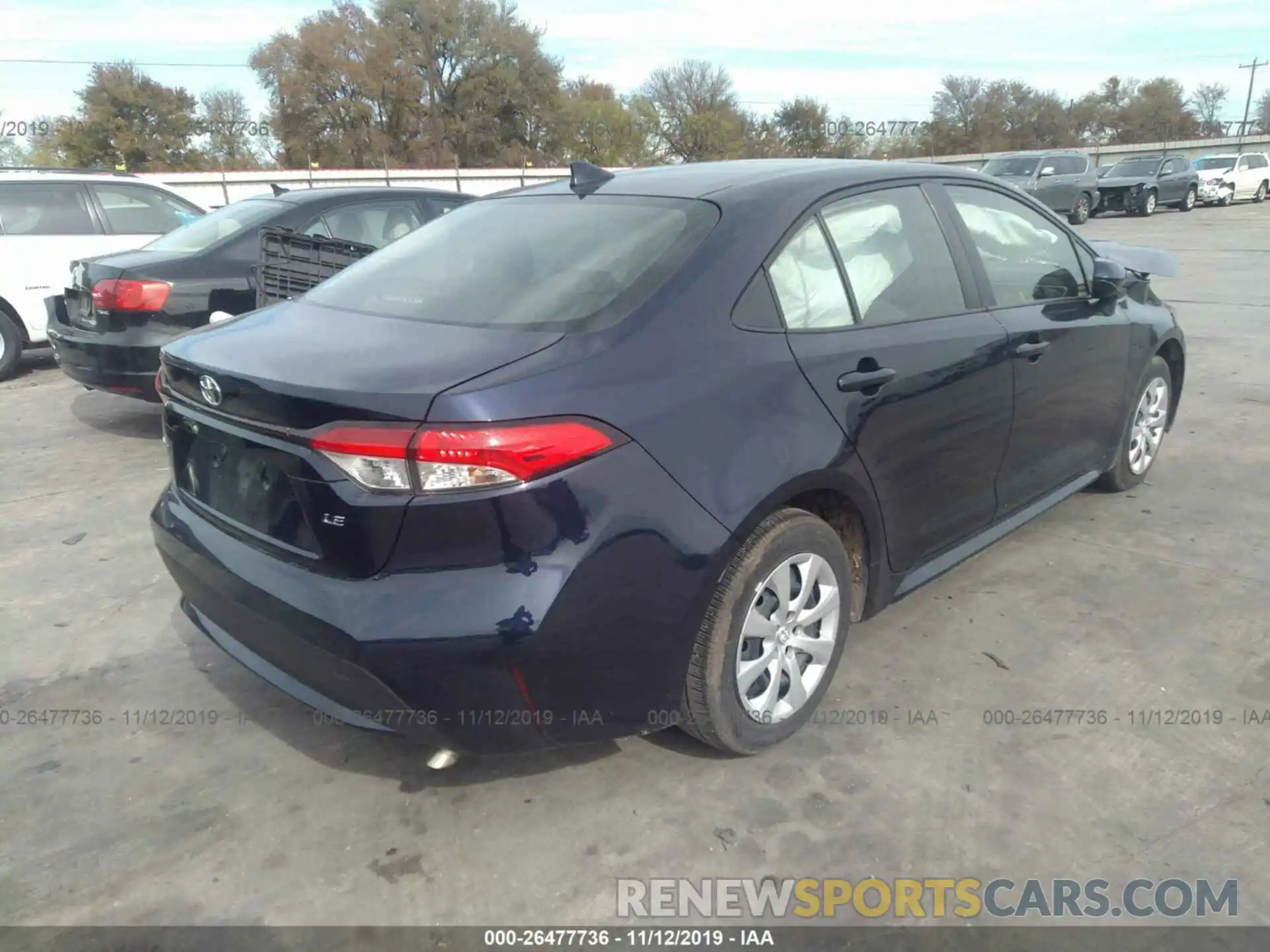 4 Photograph of a damaged car JTDEPRAE5LJ025409 TOYOTA COROLLA 2020