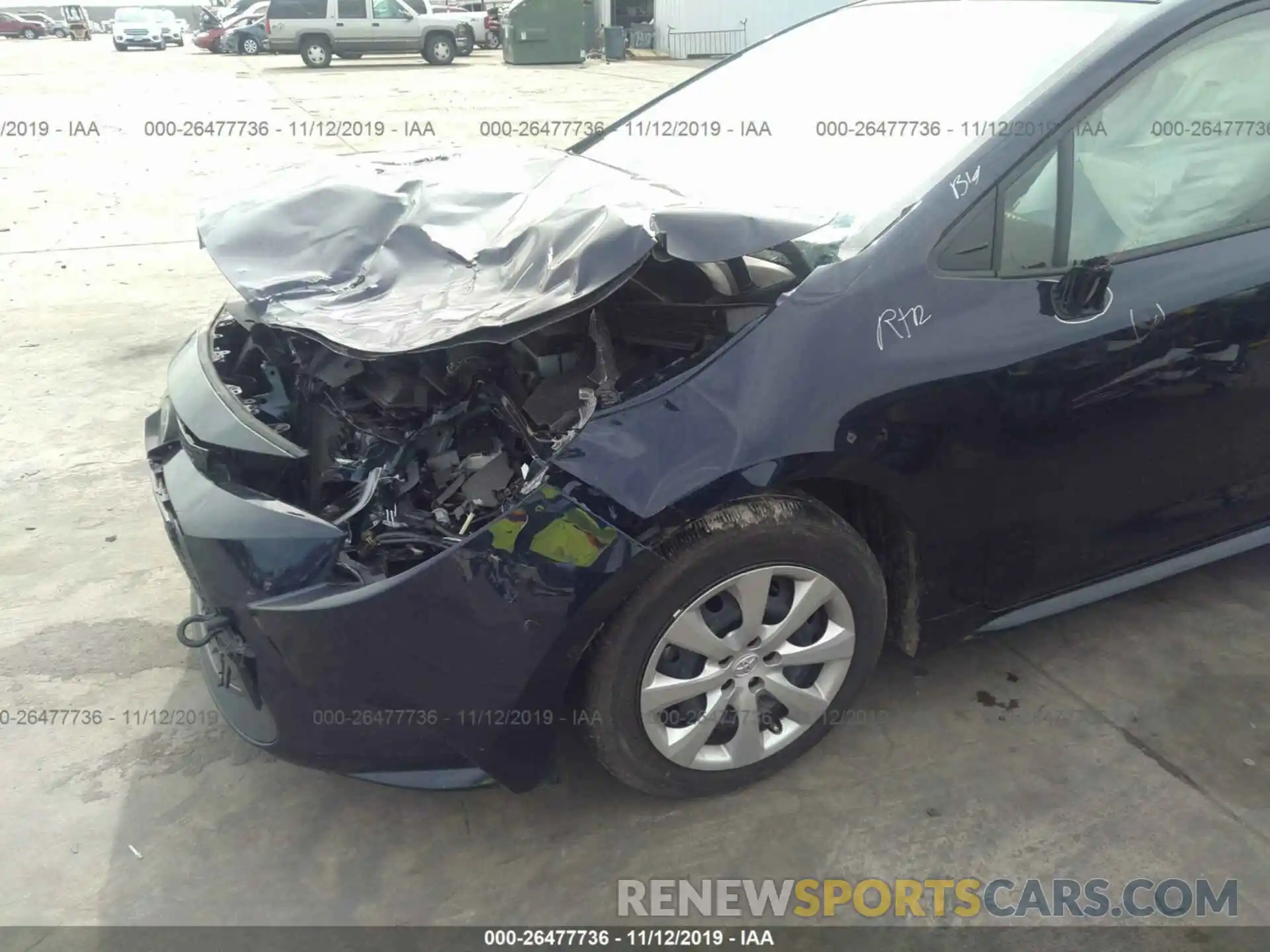 6 Photograph of a damaged car JTDEPRAE5LJ025409 TOYOTA COROLLA 2020