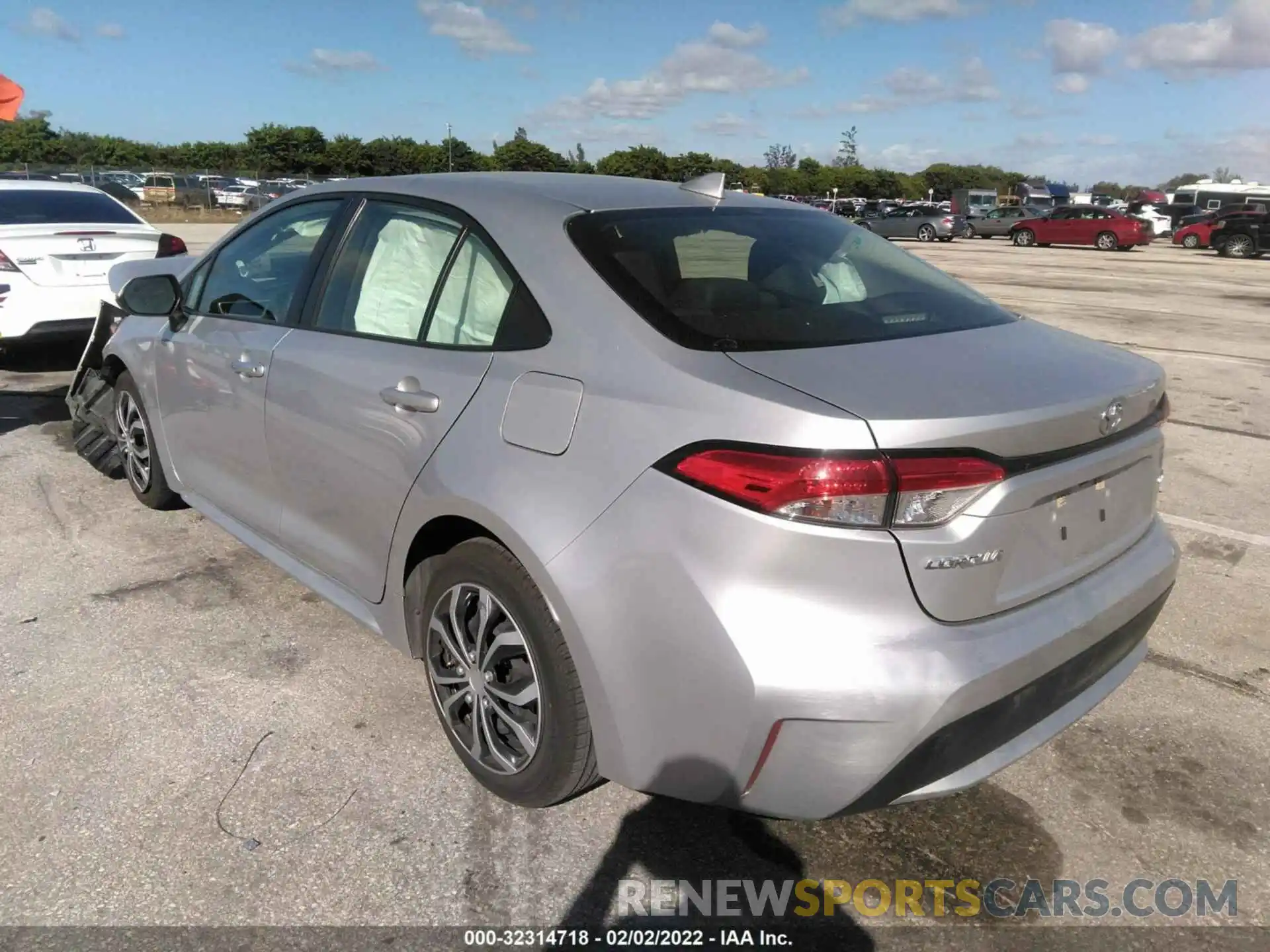 3 Photograph of a damaged car JTDEPRAE5LJ025457 TOYOTA COROLLA 2020