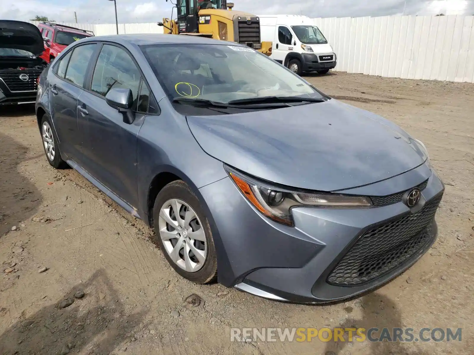 1 Photograph of a damaged car JTDEPRAE5LJ025586 TOYOTA COROLLA 2020