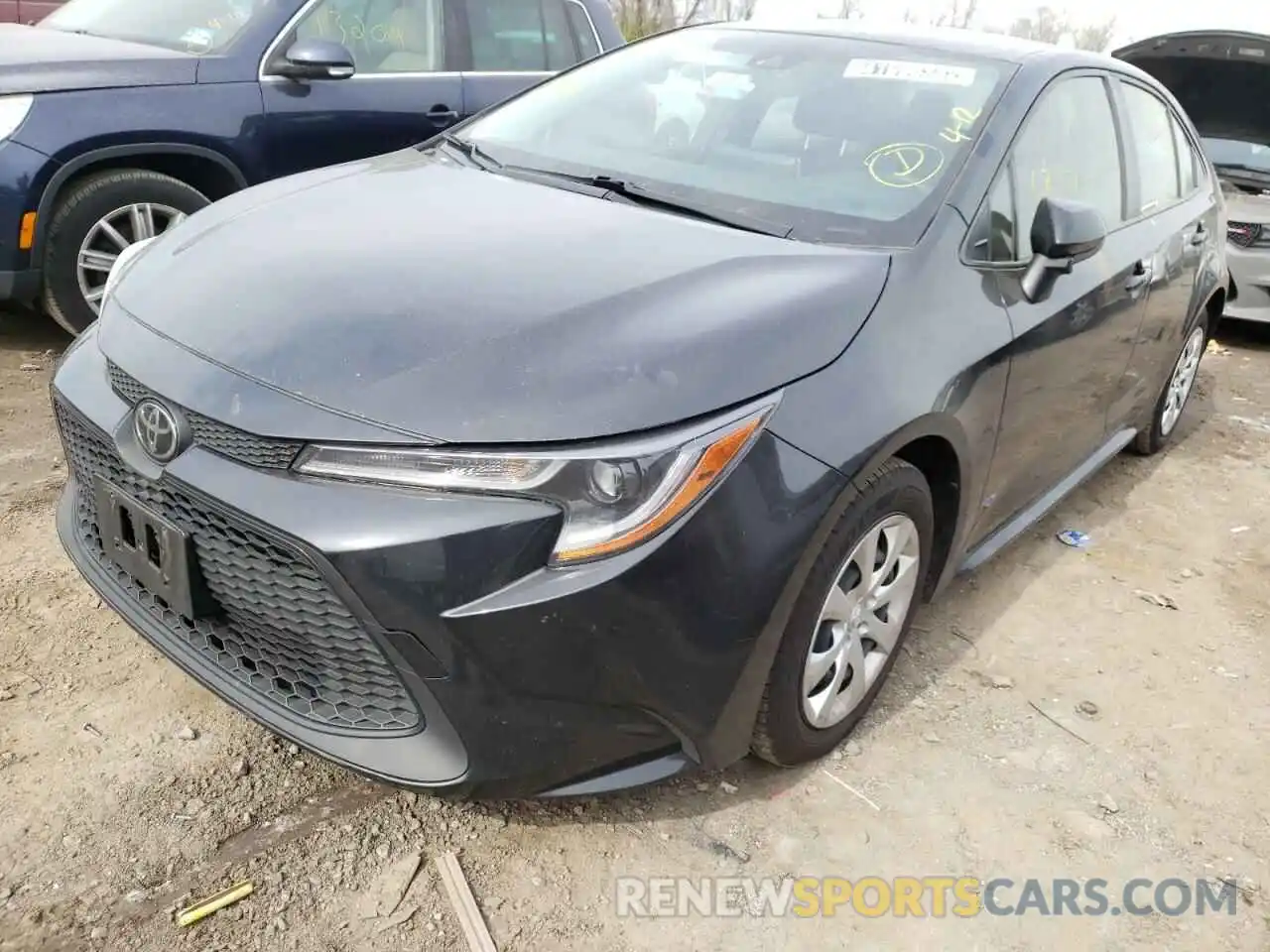 2 Photograph of a damaged car JTDEPRAE5LJ025782 TOYOTA COROLLA 2020