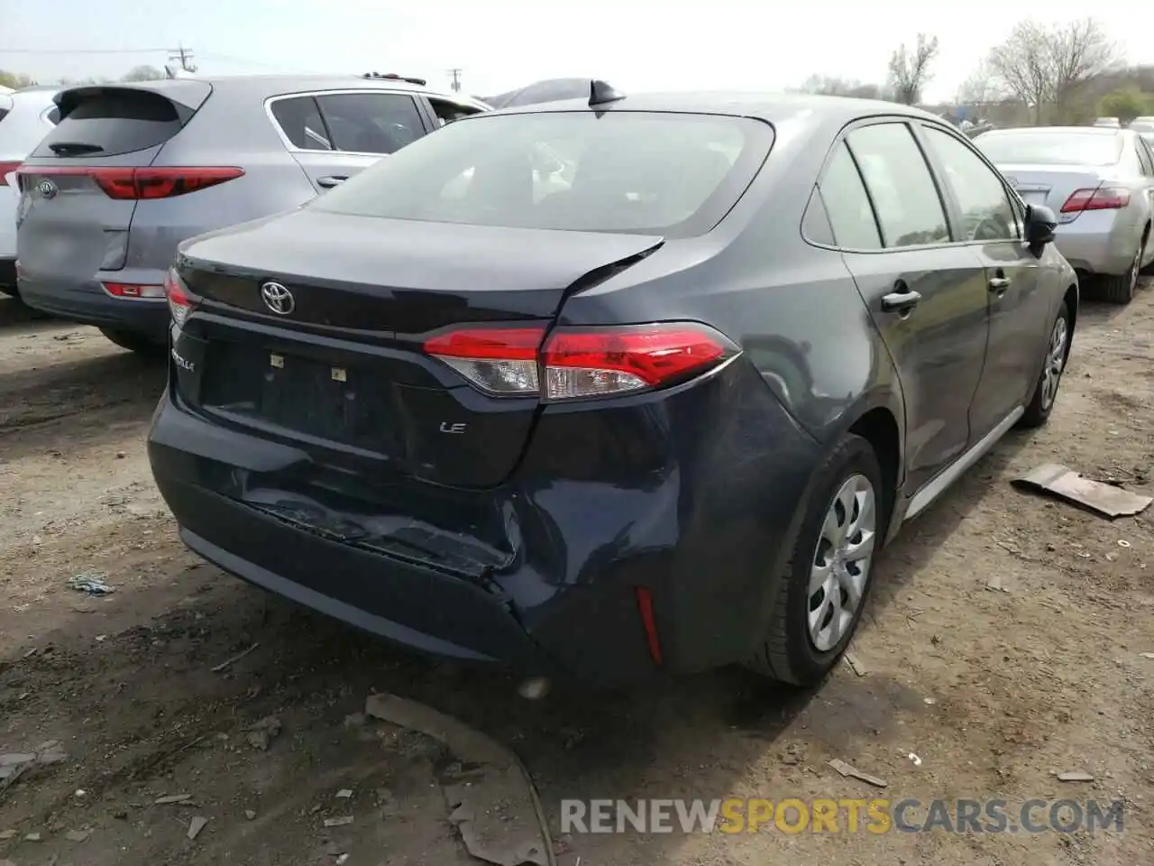 4 Photograph of a damaged car JTDEPRAE5LJ025782 TOYOTA COROLLA 2020