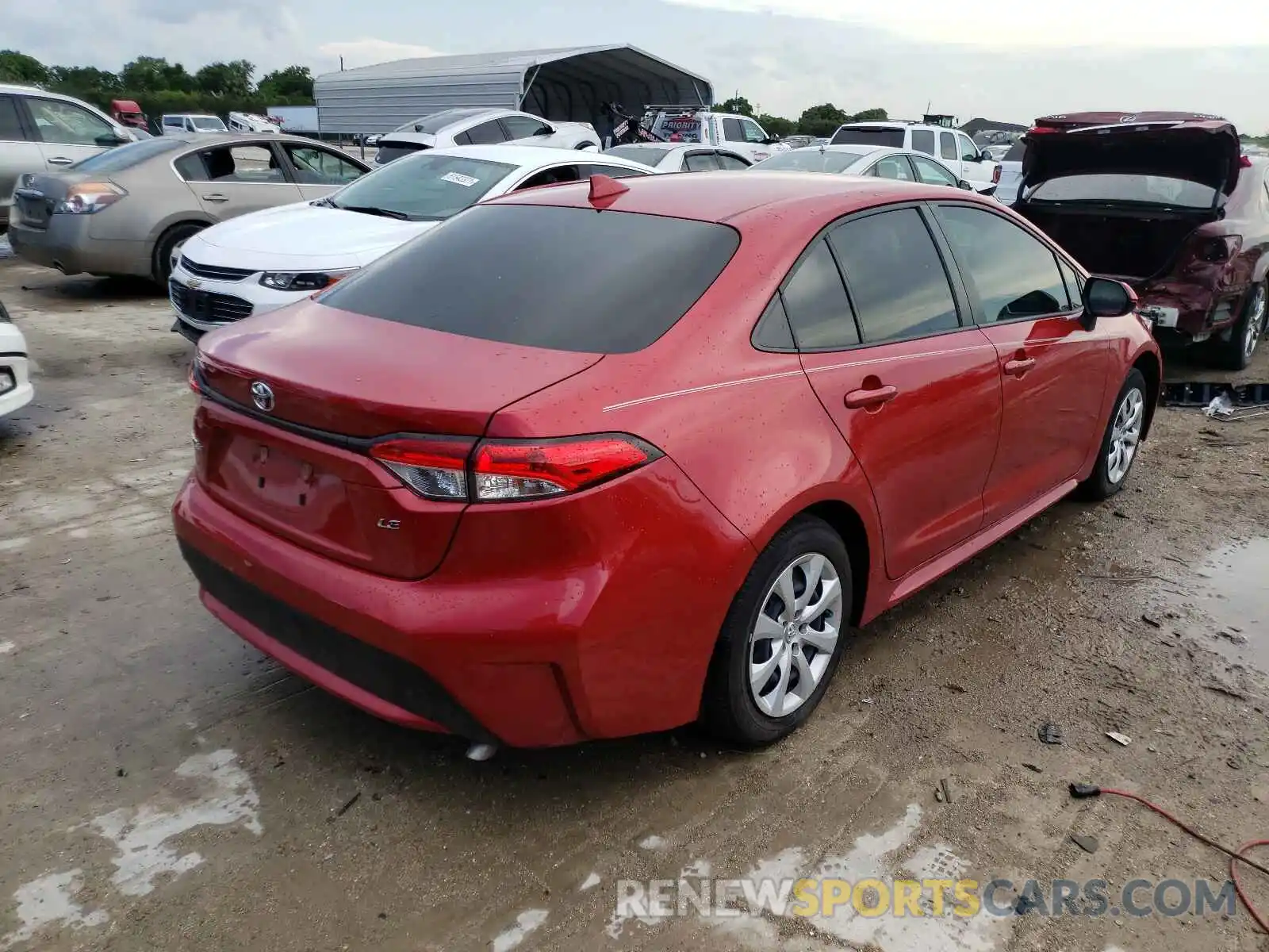 4 Photograph of a damaged car JTDEPRAE5LJ026012 TOYOTA COROLLA 2020