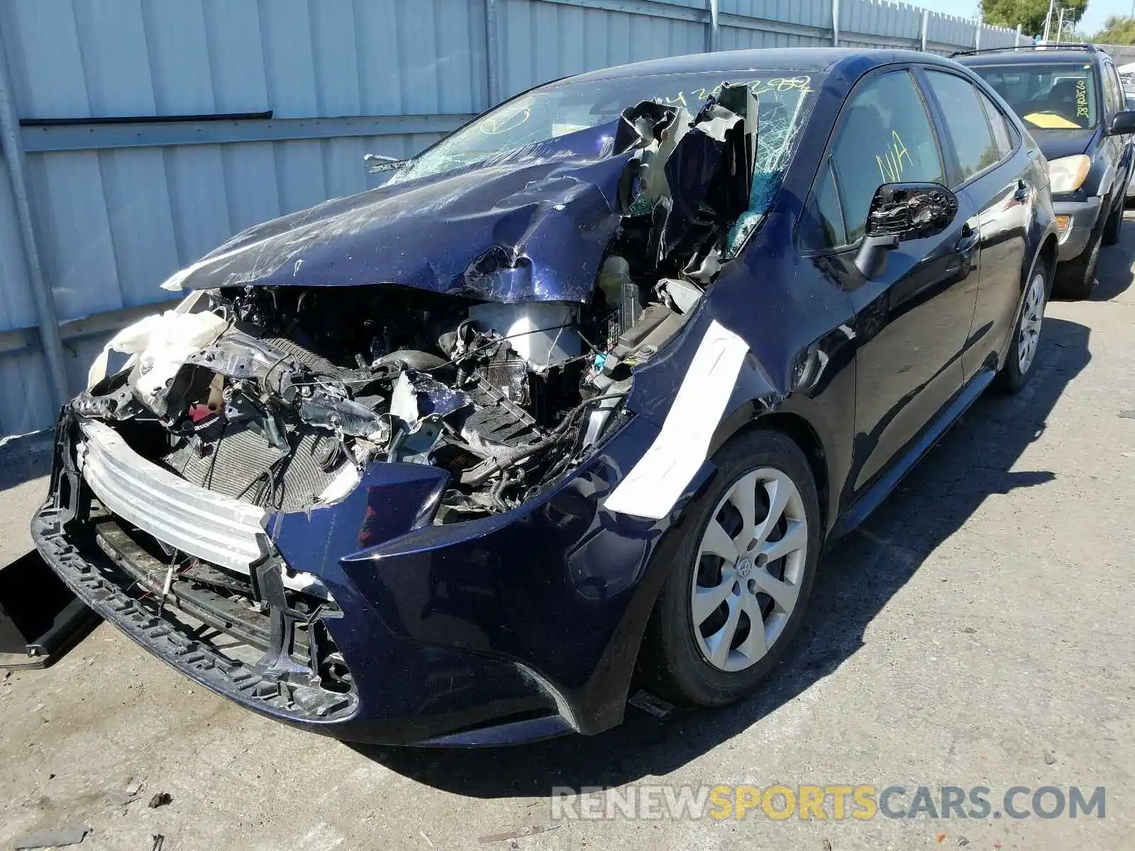 2 Photograph of a damaged car JTDEPRAE5LJ026592 TOYOTA COROLLA 2020