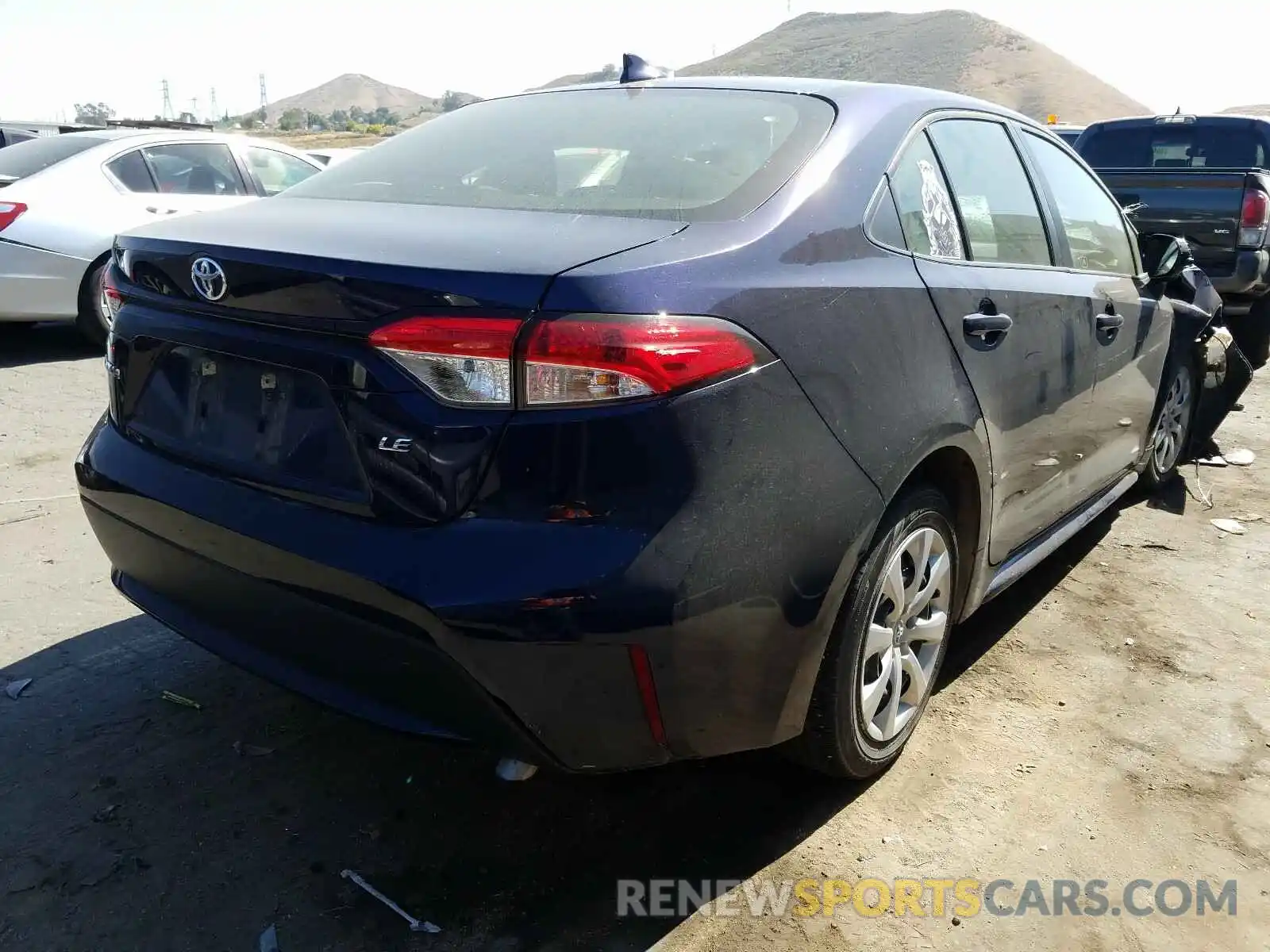 4 Photograph of a damaged car JTDEPRAE5LJ026592 TOYOTA COROLLA 2020