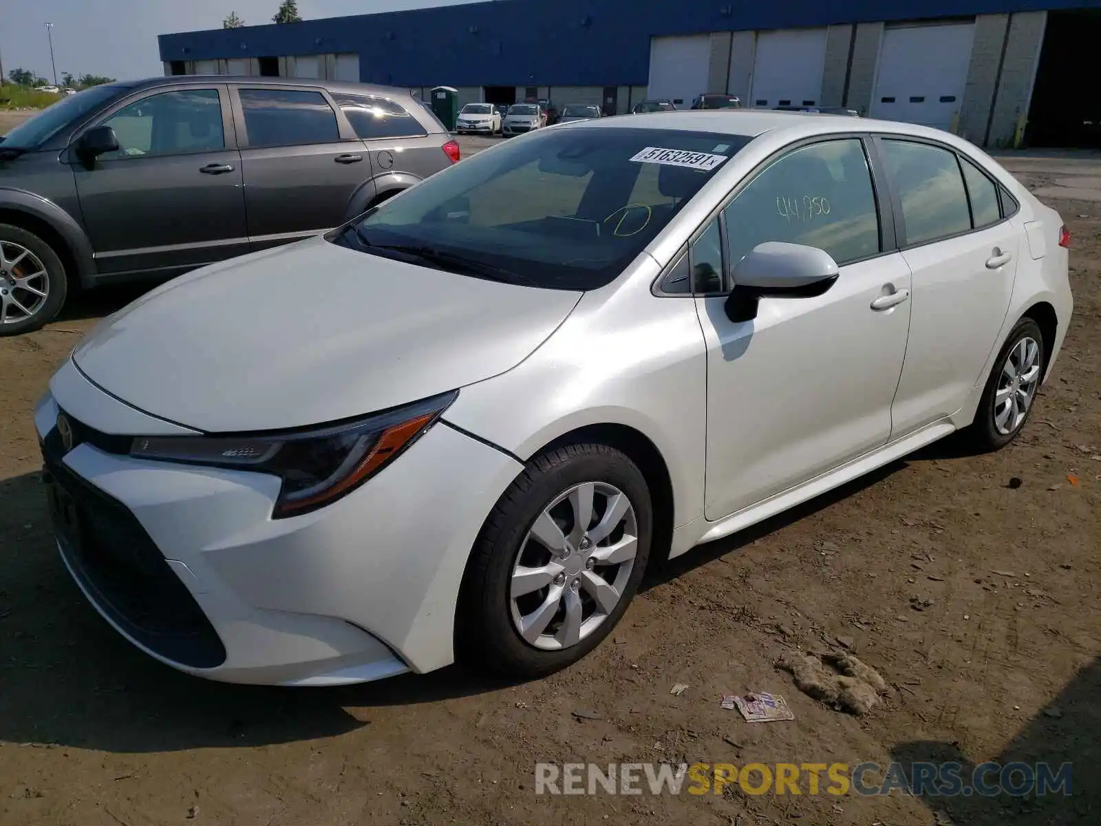 2 Photograph of a damaged car JTDEPRAE5LJ026690 TOYOTA COROLLA 2020