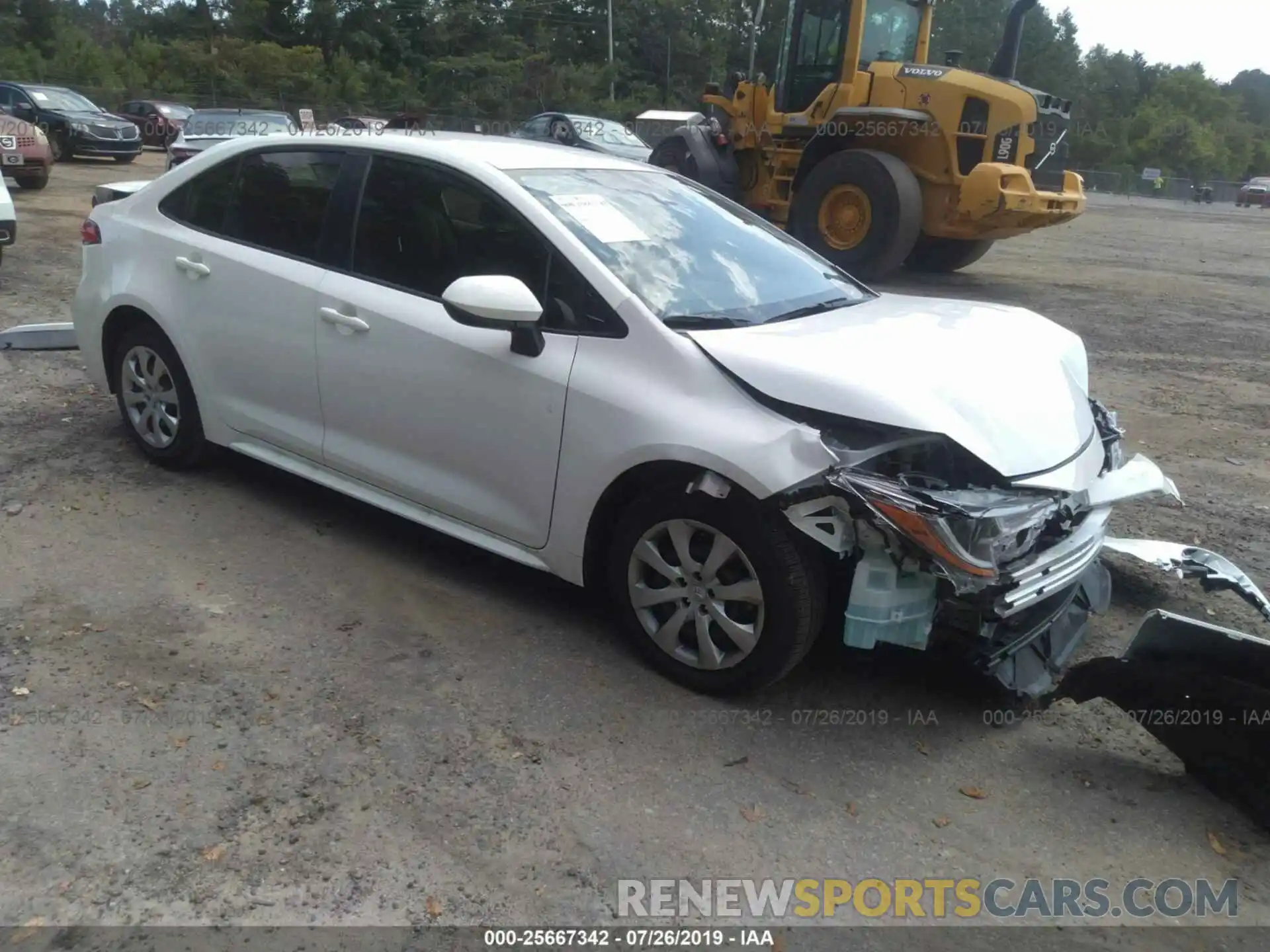 1 Photograph of a damaged car JTDEPRAE5LJ026706 TOYOTA COROLLA 2020