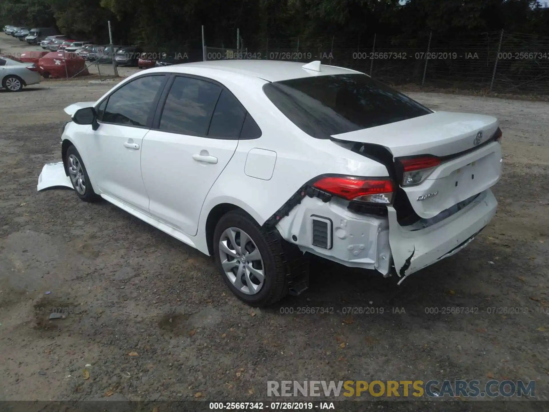 3 Photograph of a damaged car JTDEPRAE5LJ026706 TOYOTA COROLLA 2020