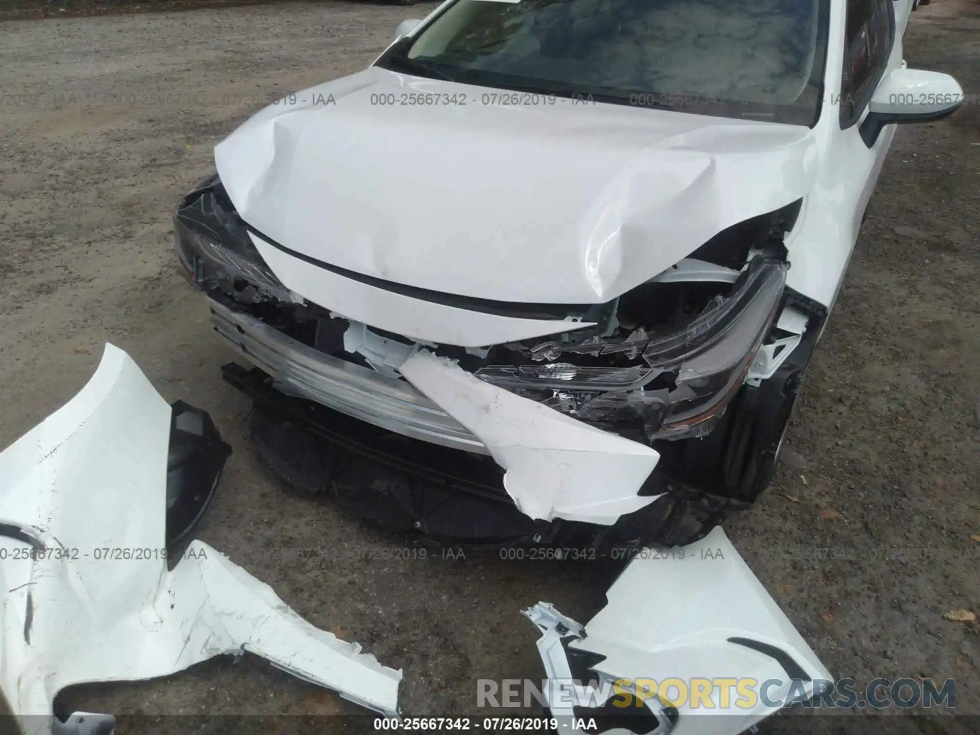 6 Photograph of a damaged car JTDEPRAE5LJ026706 TOYOTA COROLLA 2020