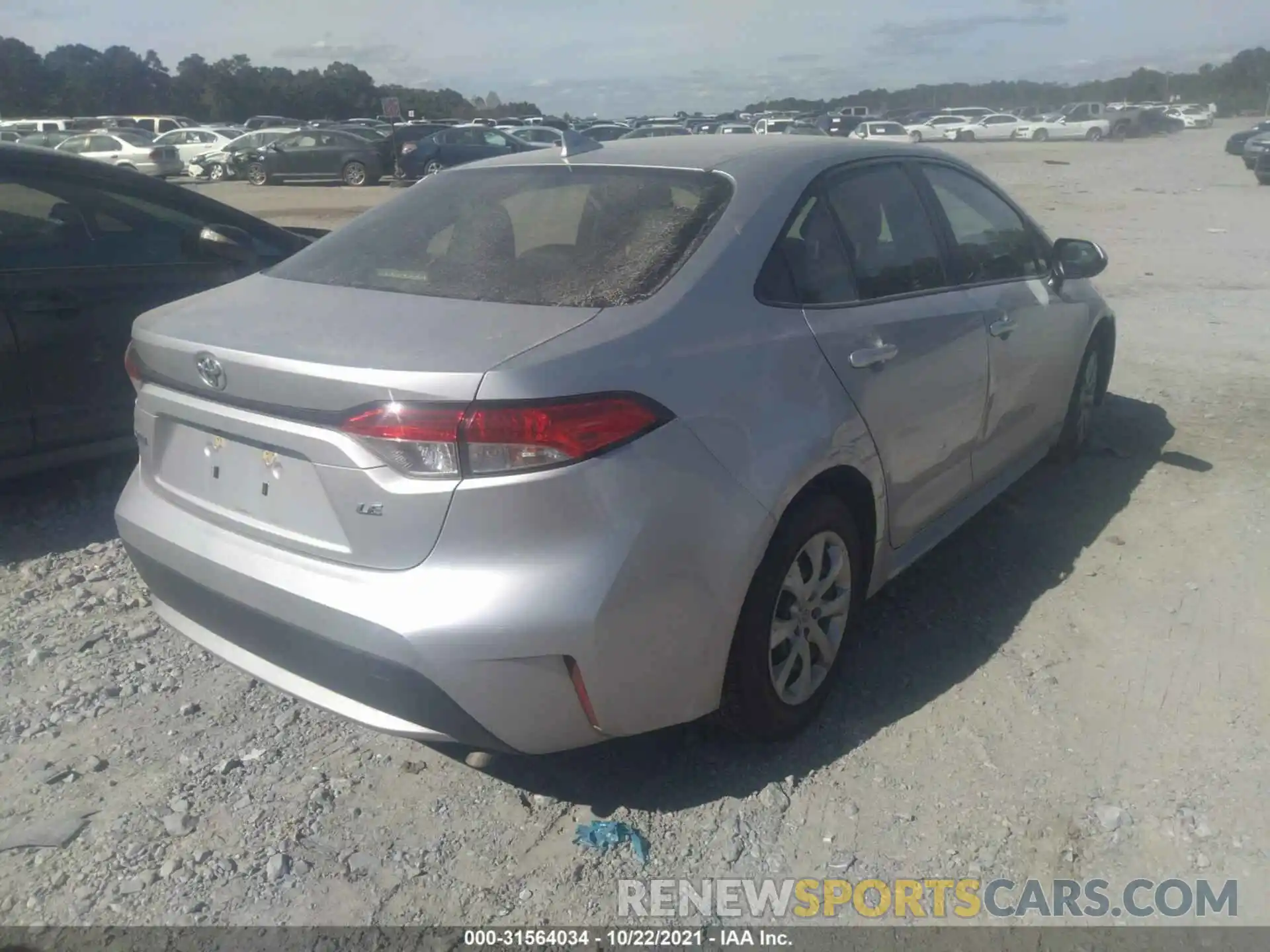 4 Photograph of a damaged car JTDEPRAE5LJ026754 TOYOTA COROLLA 2020