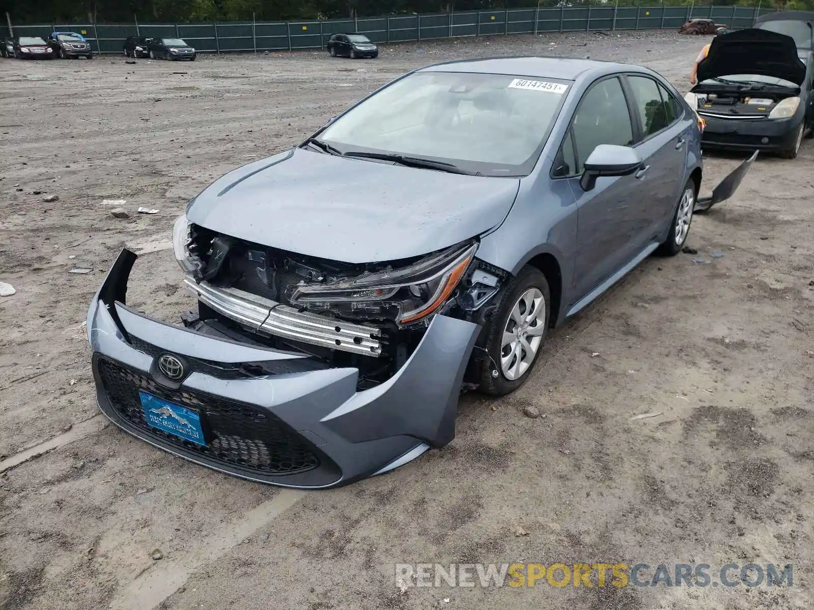 2 Photograph of a damaged car JTDEPRAE5LJ026771 TOYOTA COROLLA 2020