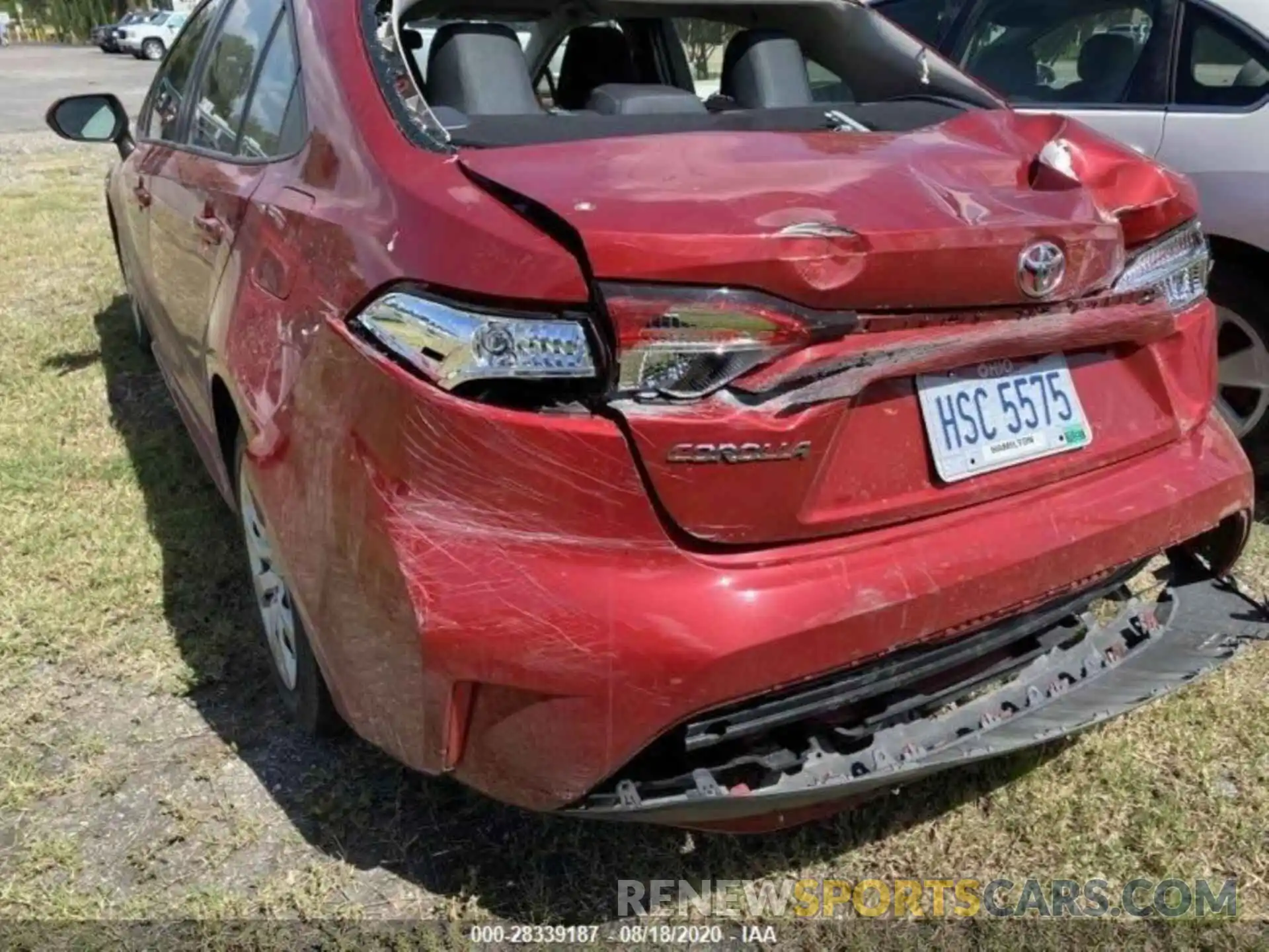 10 Photograph of a damaged car JTDEPRAE5LJ026835 TOYOTA COROLLA 2020