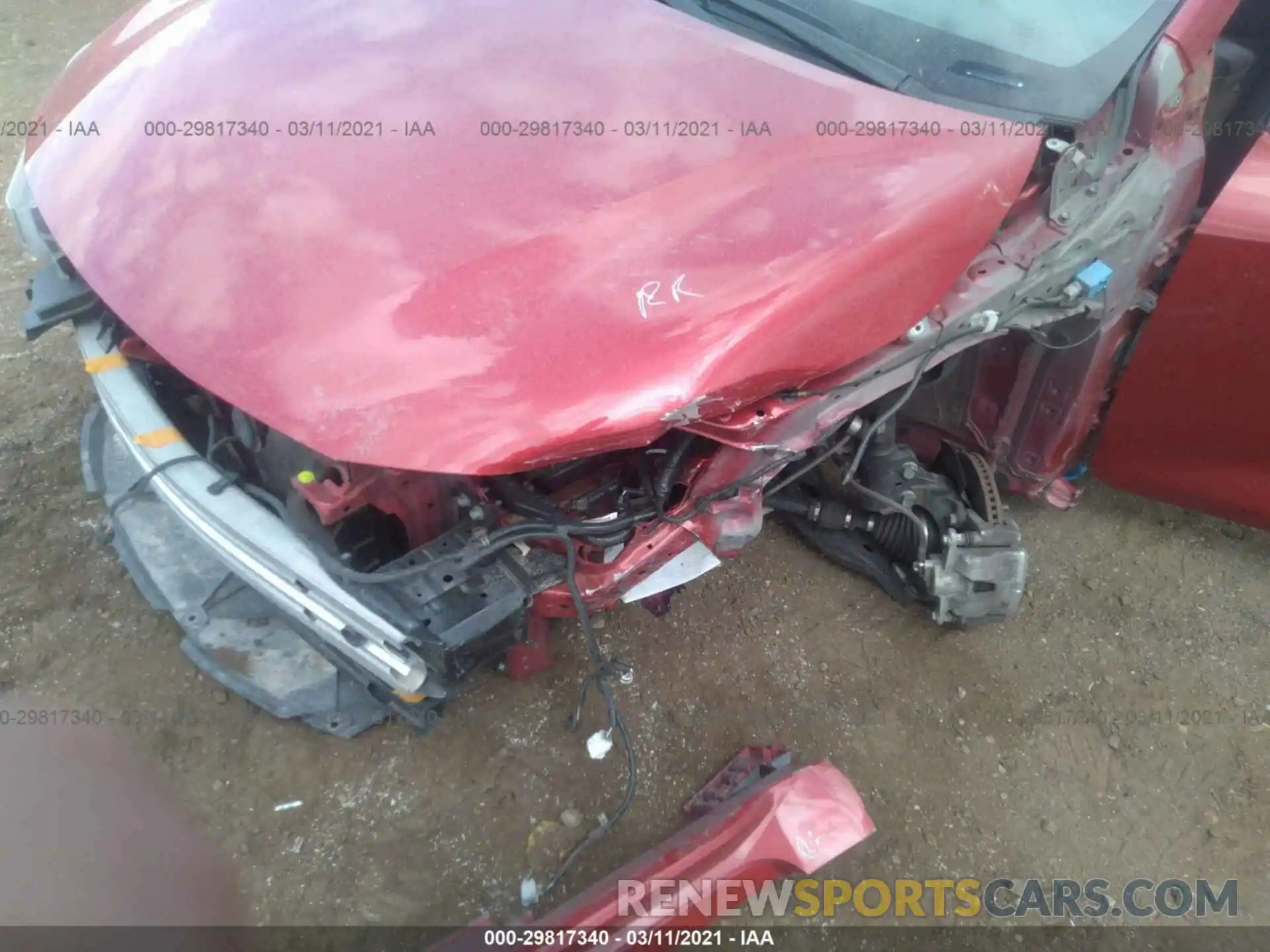 6 Photograph of a damaged car JTDEPRAE5LJ027130 TOYOTA COROLLA 2020