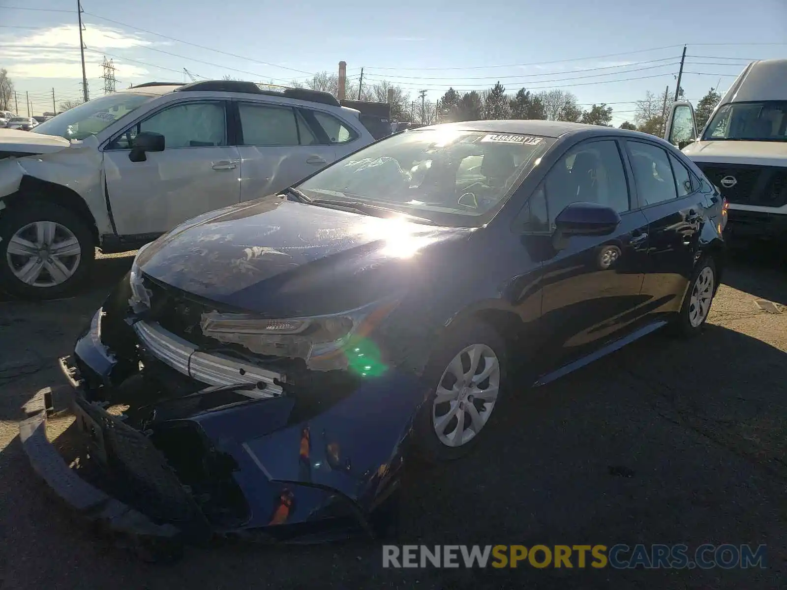 2 Photograph of a damaged car JTDEPRAE5LJ027287 TOYOTA COROLLA 2020