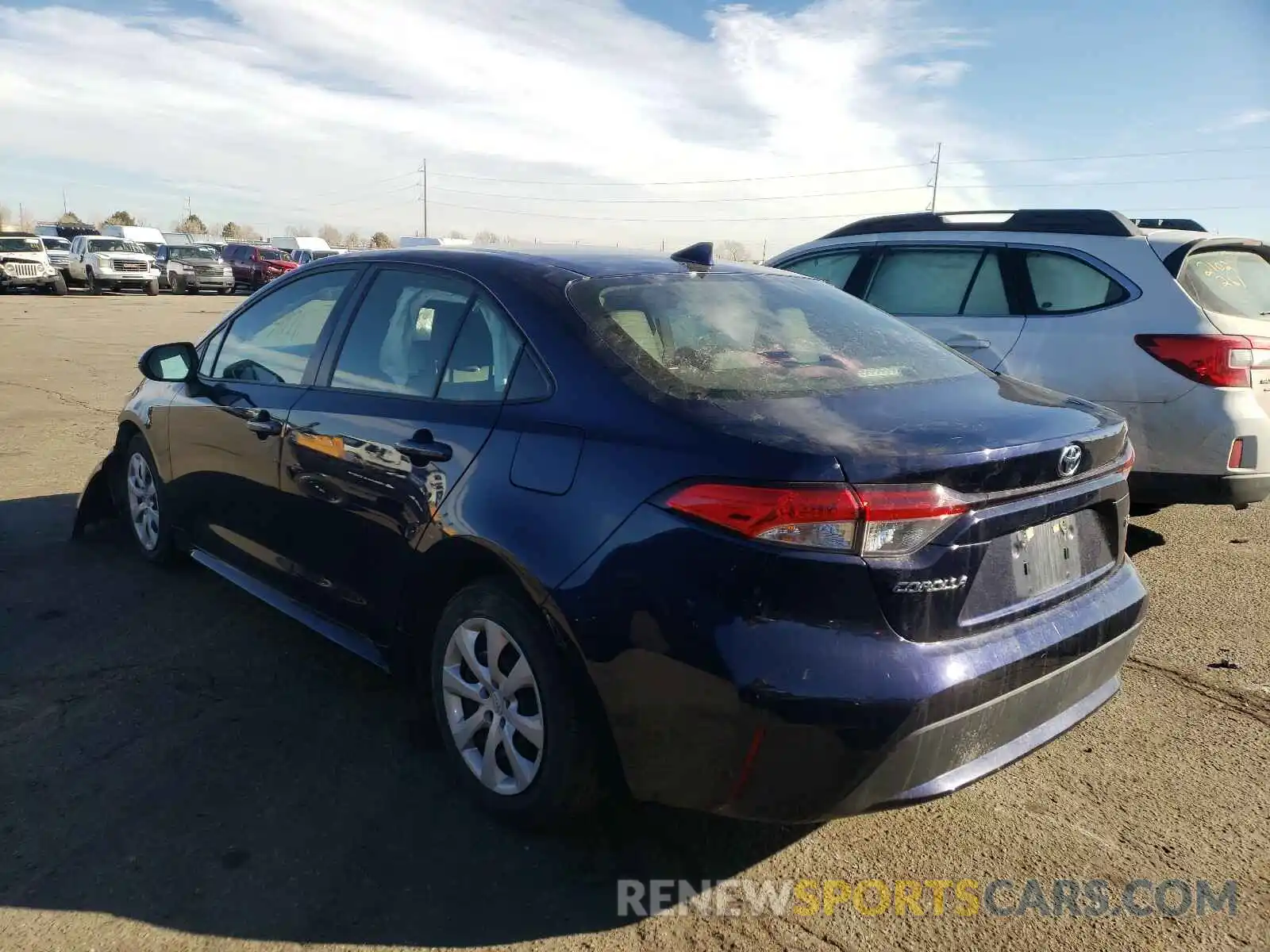 3 Photograph of a damaged car JTDEPRAE5LJ027287 TOYOTA COROLLA 2020