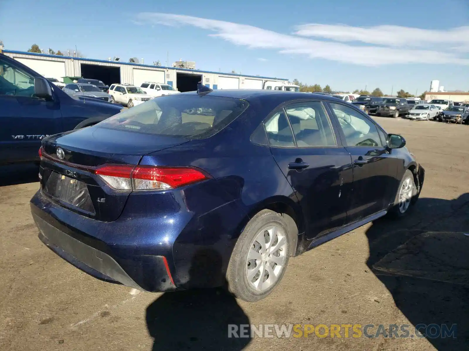 4 Photograph of a damaged car JTDEPRAE5LJ027287 TOYOTA COROLLA 2020