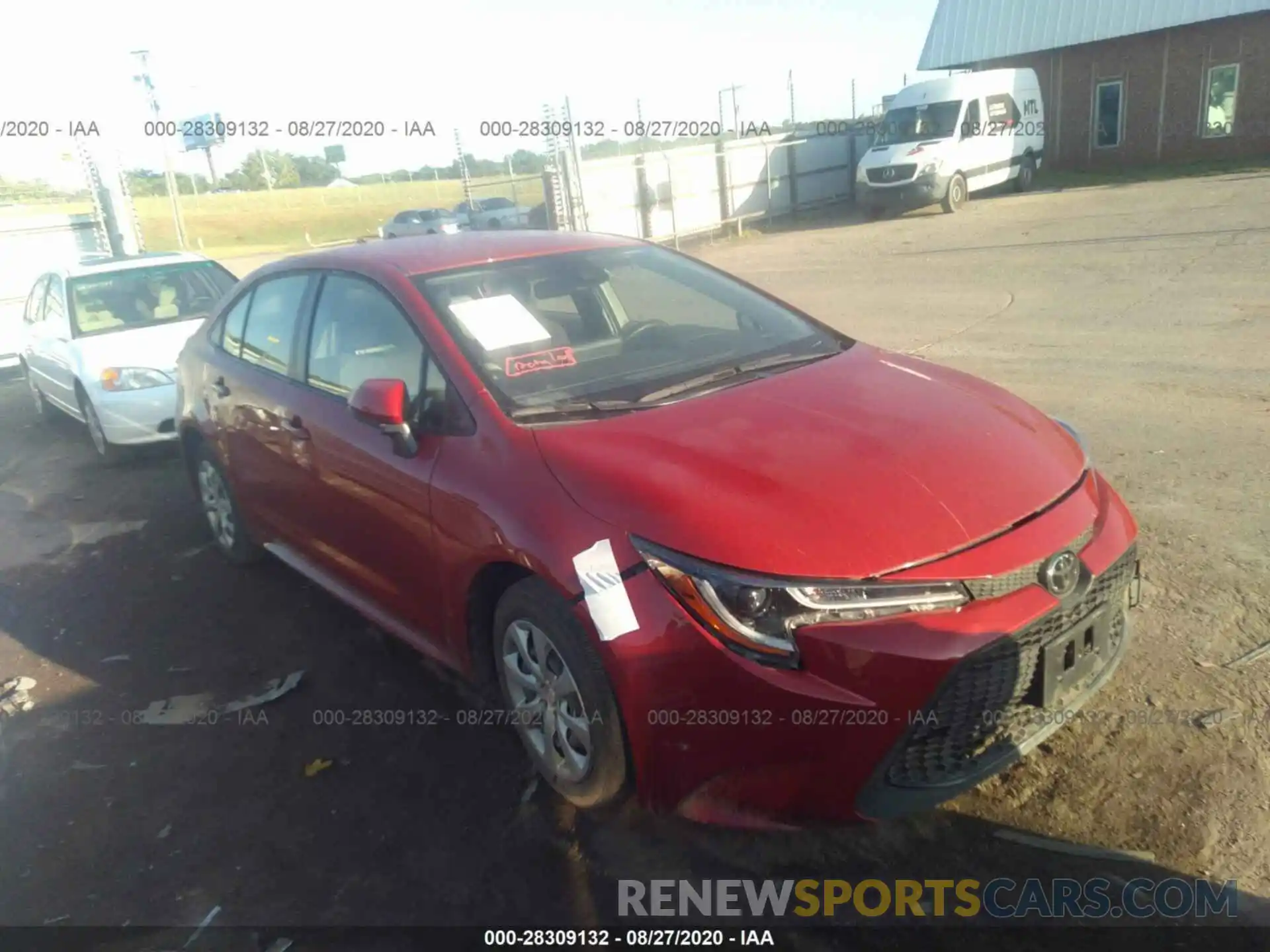 1 Photograph of a damaged car JTDEPRAE5LJ027337 TOYOTA COROLLA 2020