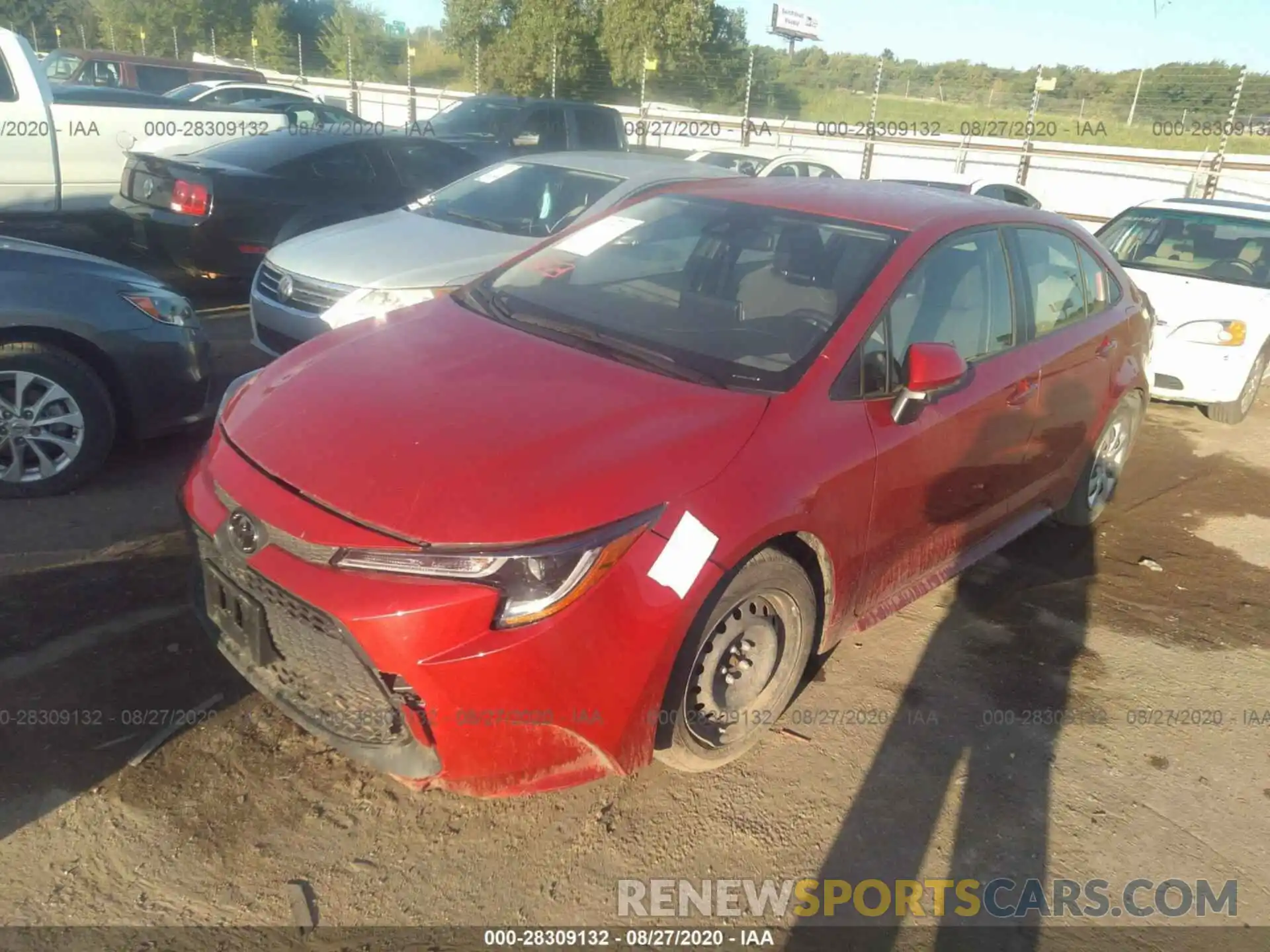 2 Photograph of a damaged car JTDEPRAE5LJ027337 TOYOTA COROLLA 2020