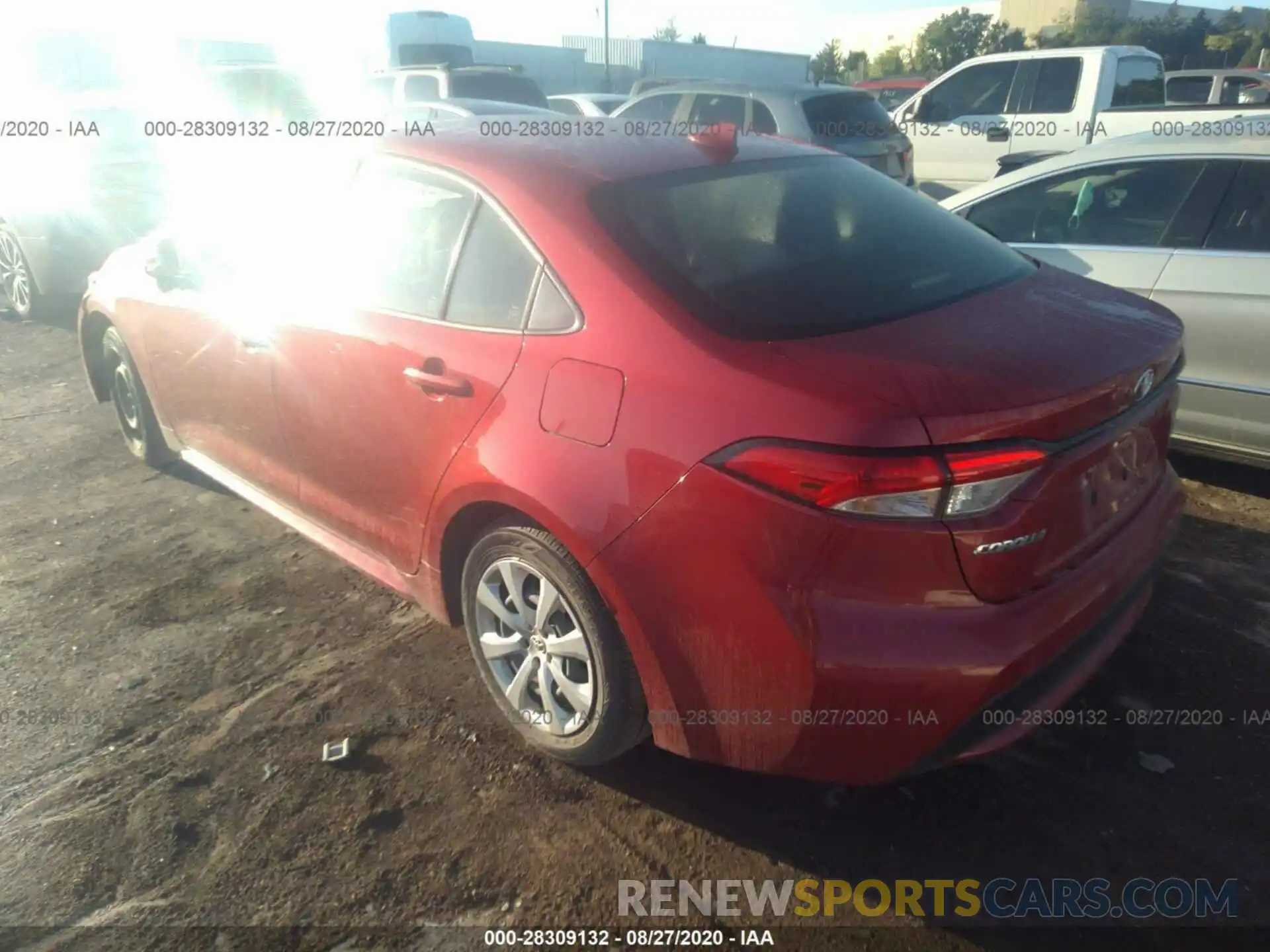 3 Photograph of a damaged car JTDEPRAE5LJ027337 TOYOTA COROLLA 2020