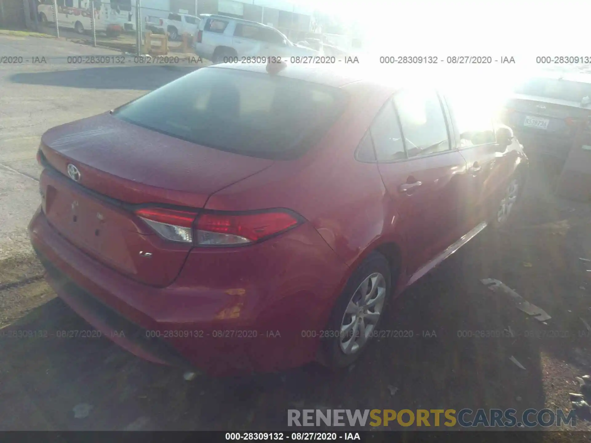 4 Photograph of a damaged car JTDEPRAE5LJ027337 TOYOTA COROLLA 2020