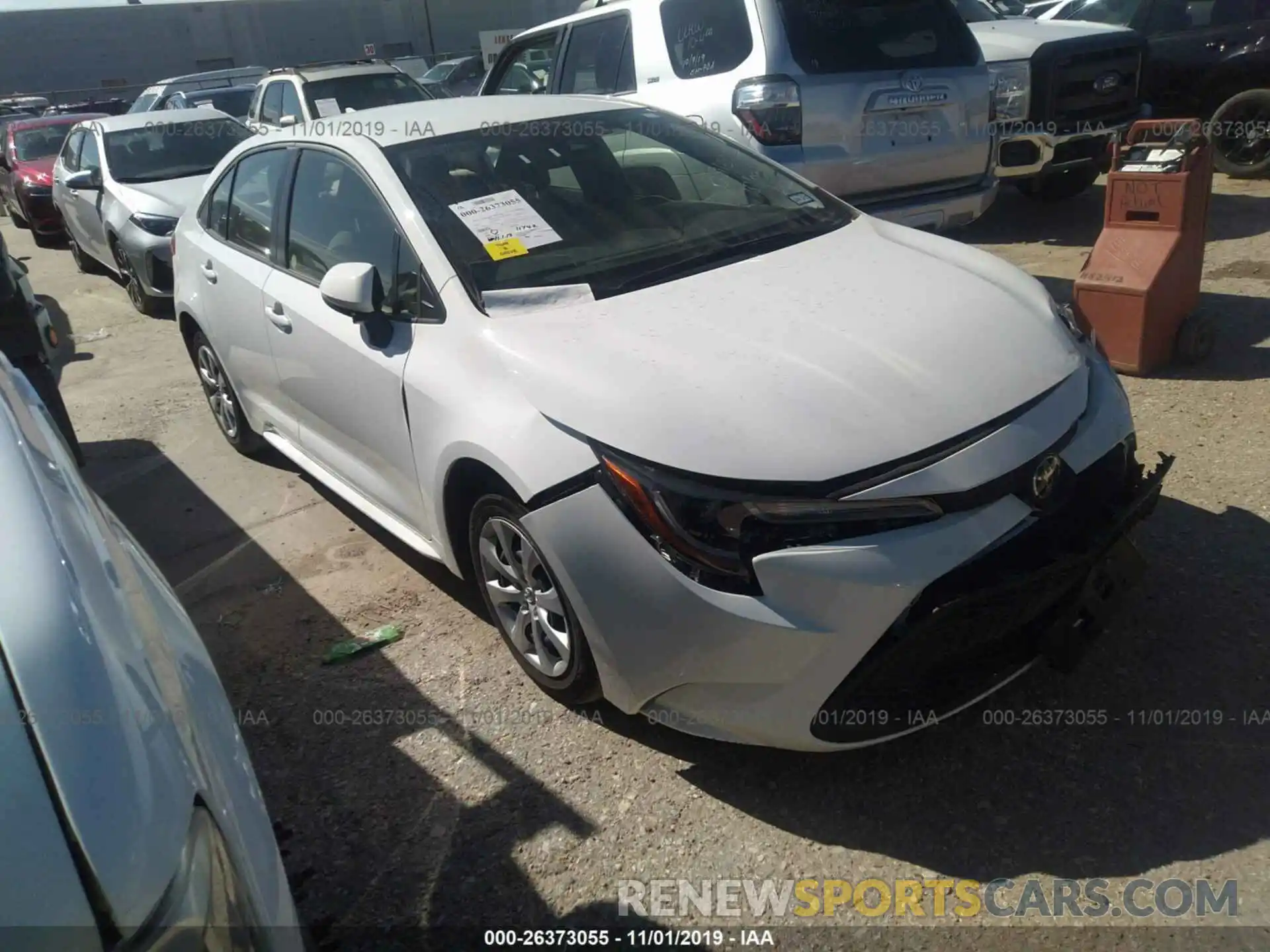 1 Photograph of a damaged car JTDEPRAE5LJ027368 TOYOTA COROLLA 2020